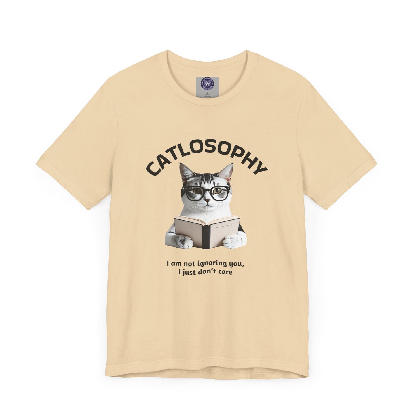 Catlosophy Unisex Jersey Short Sleeve Tee – "I am not ignoring you" Design