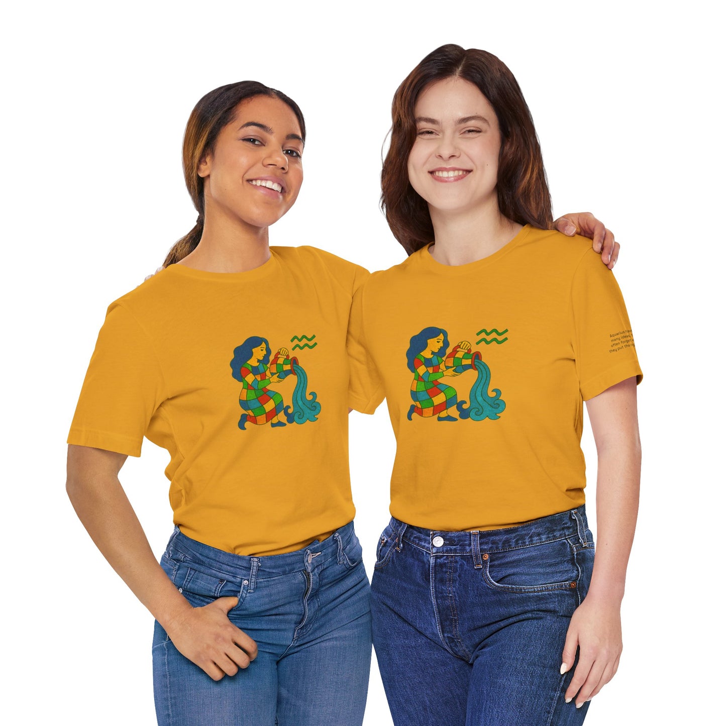 AQUARIUS - T-shirt, The Zodiac Signs According to Saint Phalle