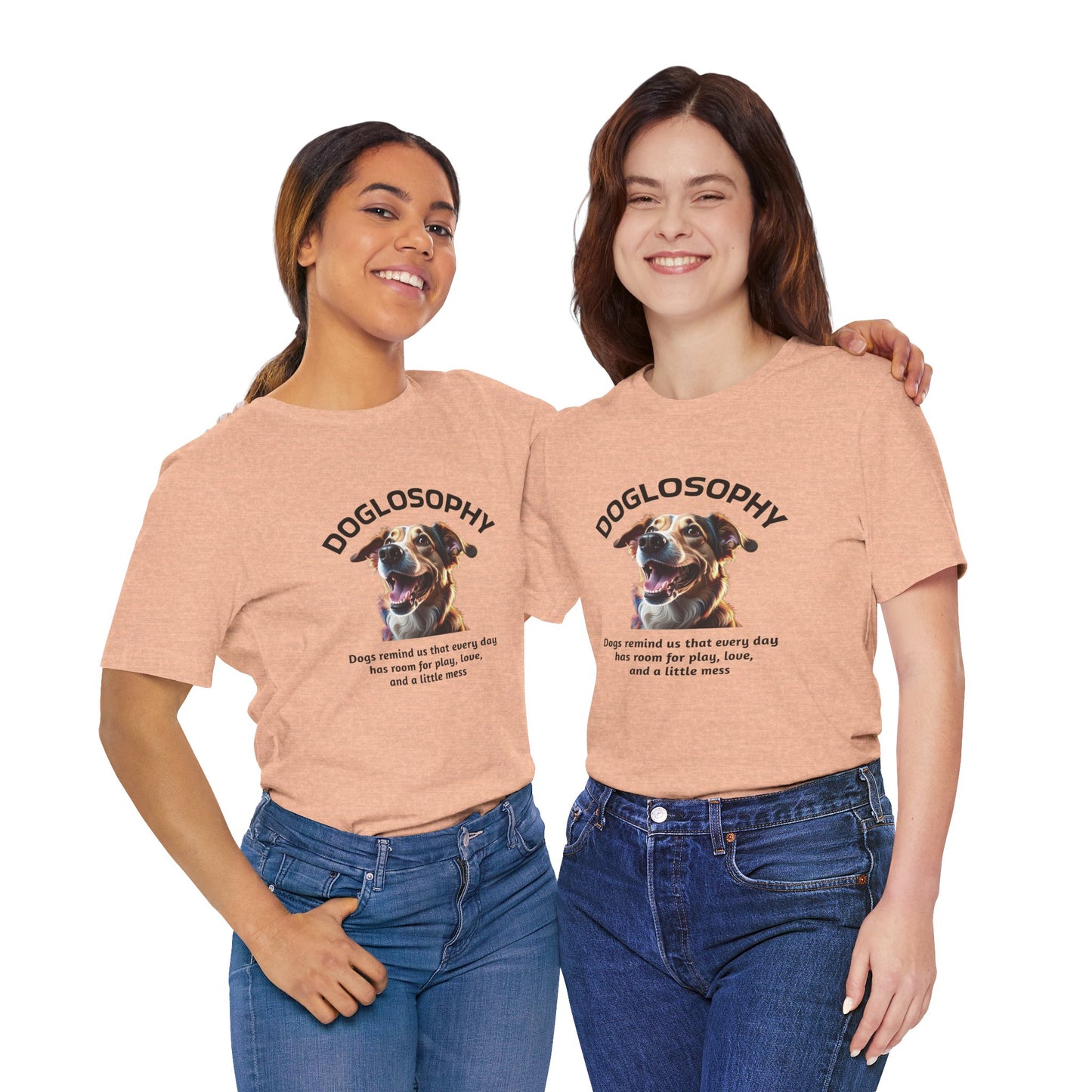 Doglosophy Unisex Jersey Short Sleeve Tee – "Dog Remind Us" Design