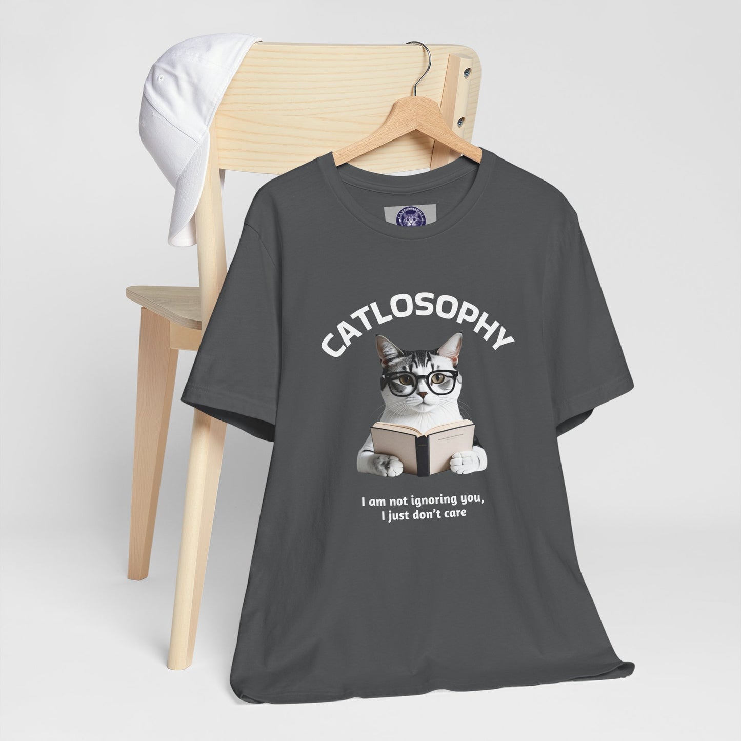 Catlosophy Unisex Jersey Short Sleeve Tee – "I am not ignoring you" Design