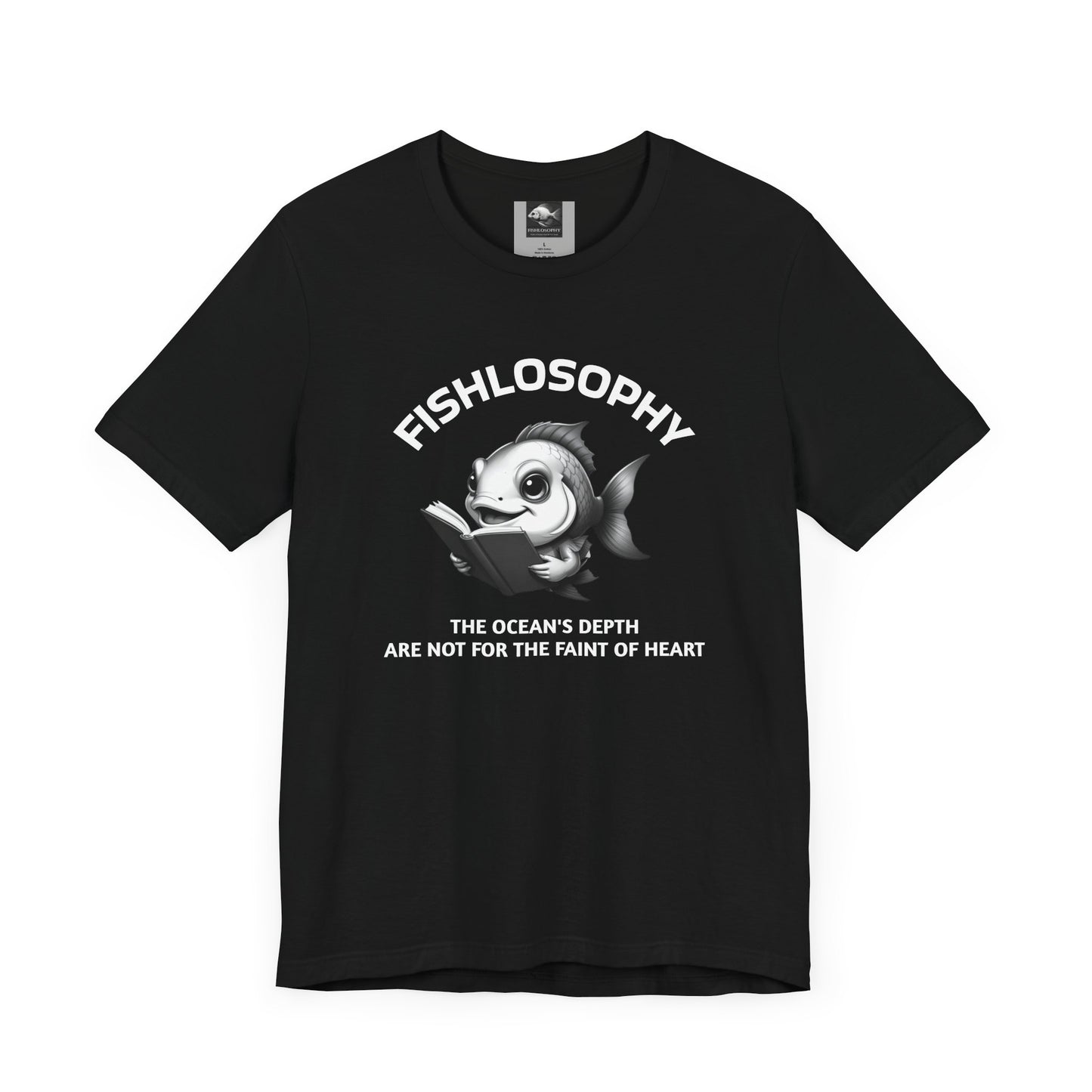 Fishlosophy Unisex Jersey Short Sleeve Tee – The Ocean' depth is not for the faint of heart