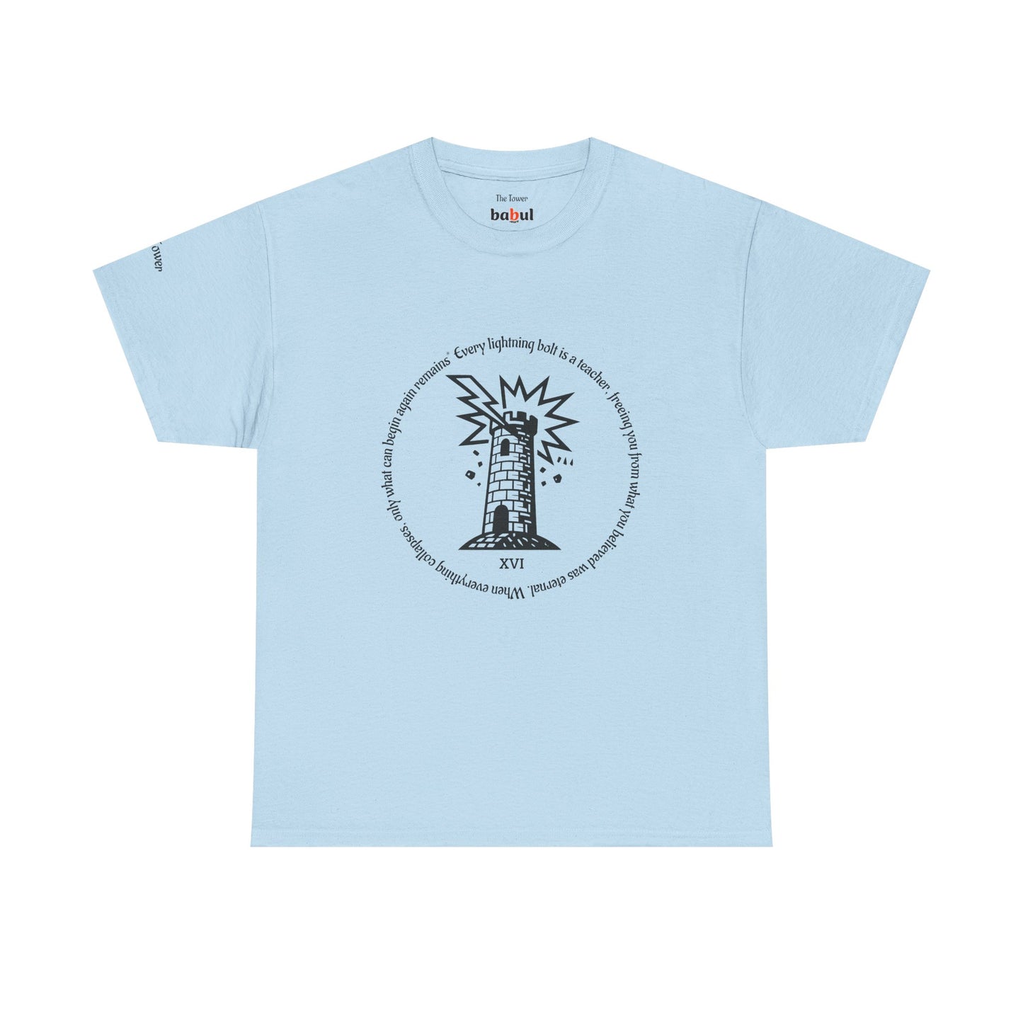 The Tower - ArcanaPop T-Shirt – Where Tarot Magic Meets Pop Art