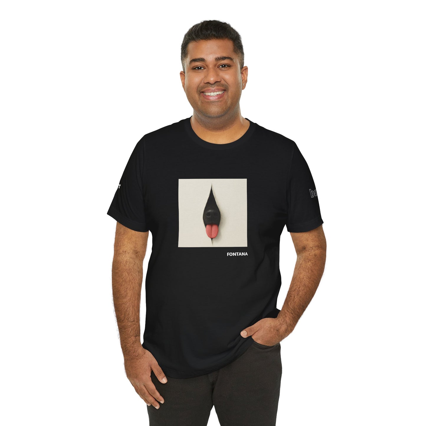DOGART Unisex Jersey Dog T-Shirt - FONTANA - Iconic Painting Reimagined with Dogs