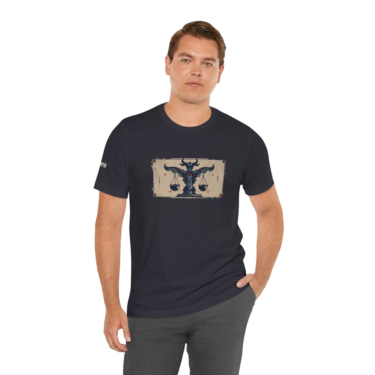 Libra - Gothic Zodiac T-Shirt. Zodiac in the Shadows