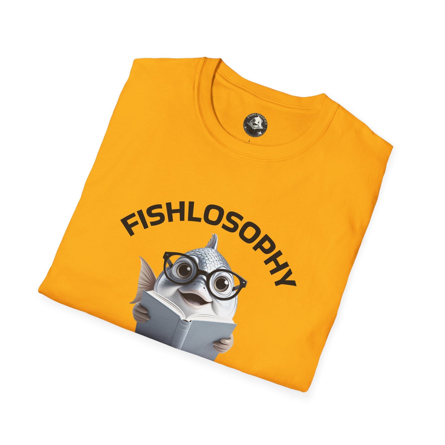 Fishlosophy Unisex T-Shirt - Ocean Vibes and Life's Questions Design - The Cure For Everything Is Salt Water