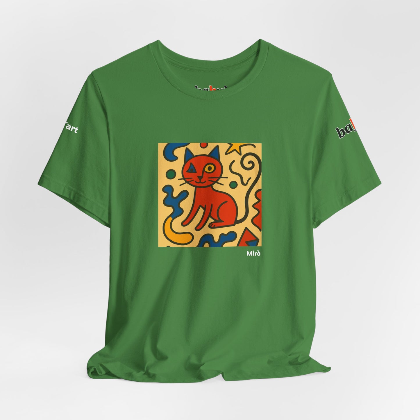 CATART Unisex Jersey Cat T-Shirt - MIRO - Iconic Painting Reimagined with Cats