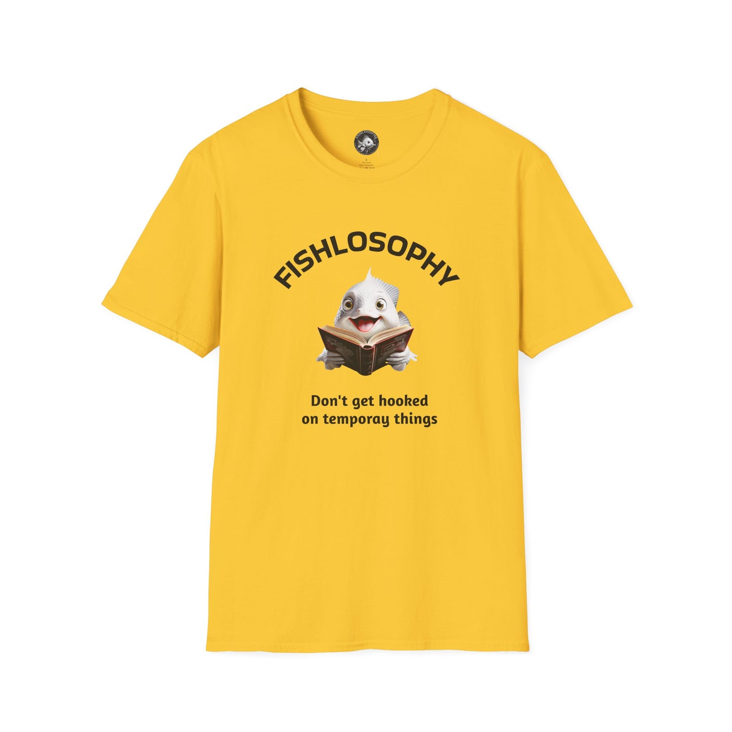 Fishlosophy Unisex T-Shirt - Ocean Vibes and Life's Questions Design - PEARLS OF WISDOM FROM THE FISH WORLD