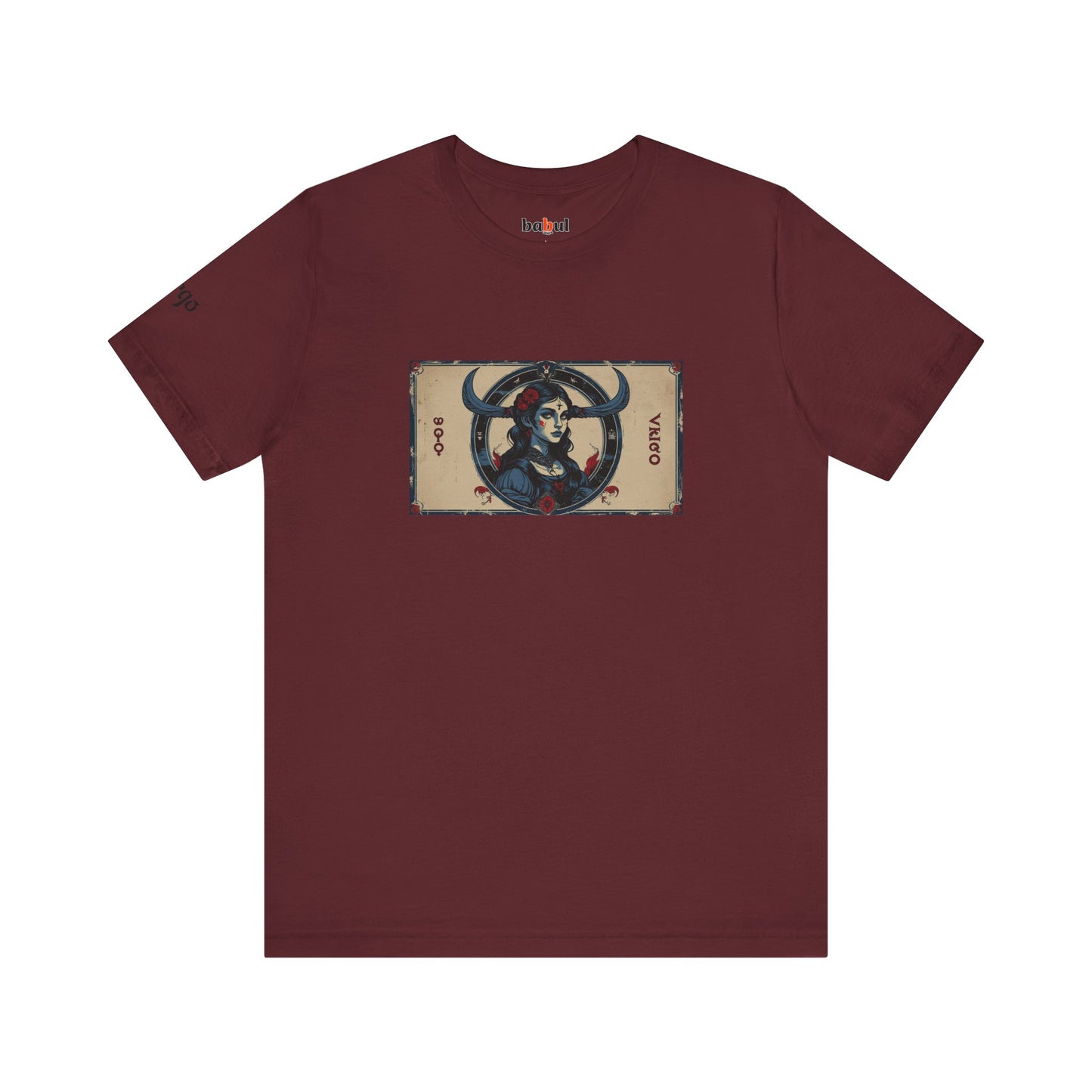 Virgo - Gothic Zodiac T-Shirt. Zodiac in the Shadows