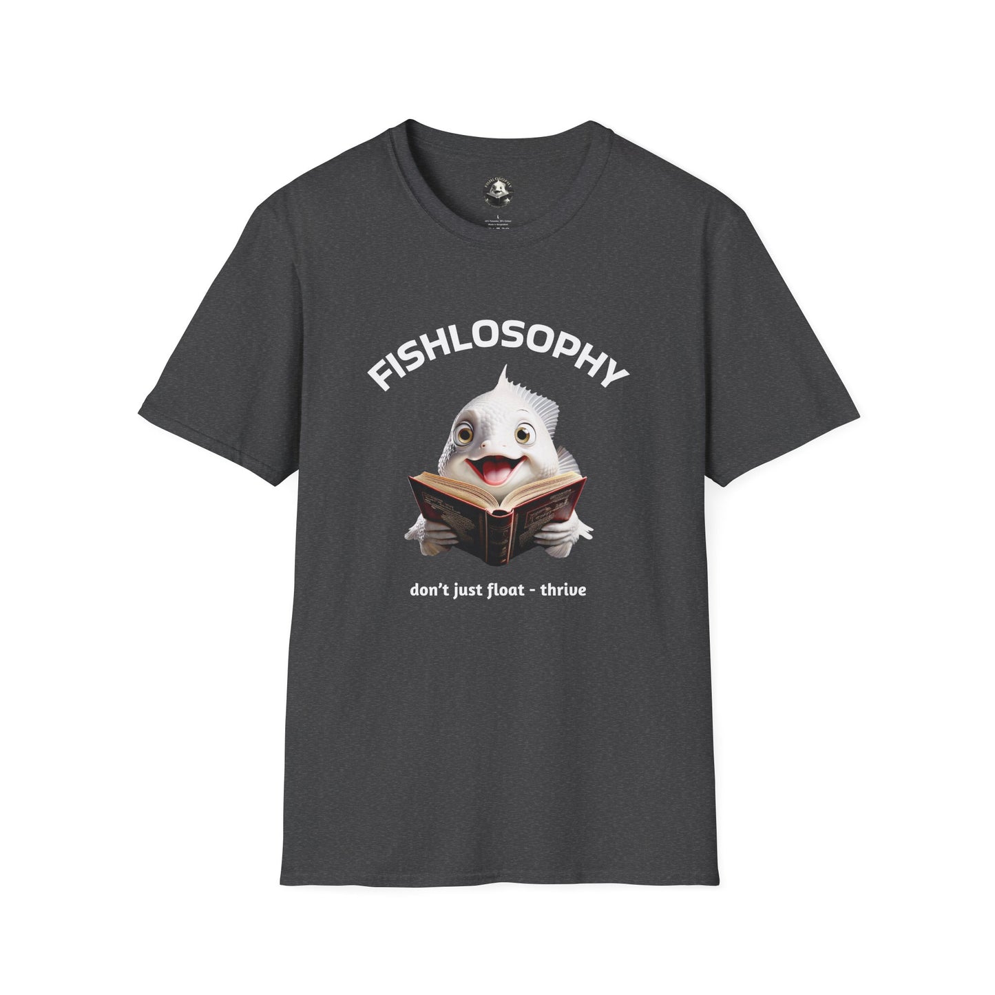 Fishlosophy Unisex T-Shirt - Ocean Vibes and Life's Questions Design - PEARLS OF WISDOM FROM THE FISH WORLD