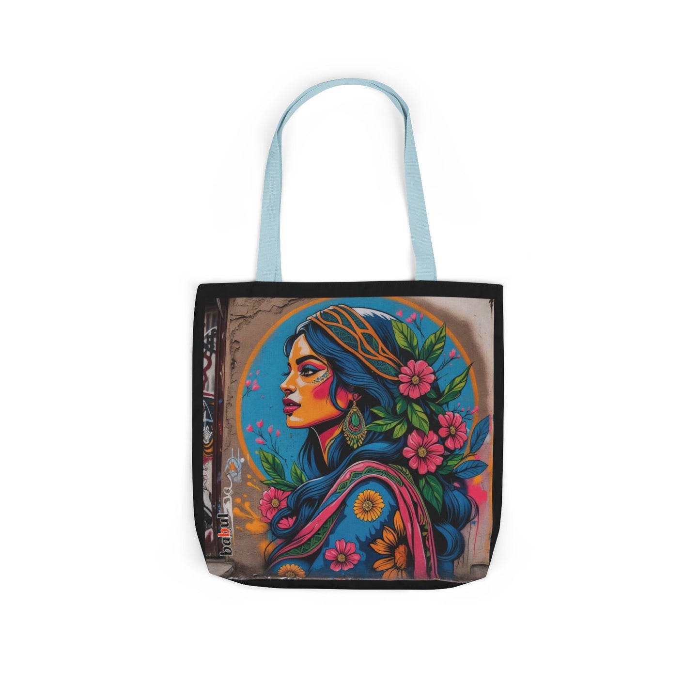 Artistic Surge - Eco-Friendly Canvas Tote Bag - FLOWERED WOMAN