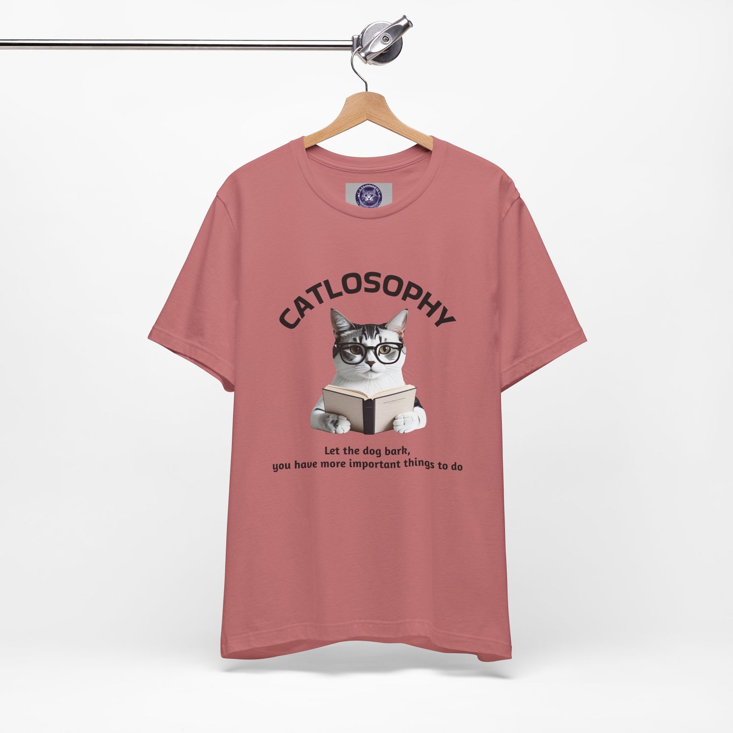 Catlosophy Unisex Jersey Short Sleeve Tee – "Let the dog bark" Design