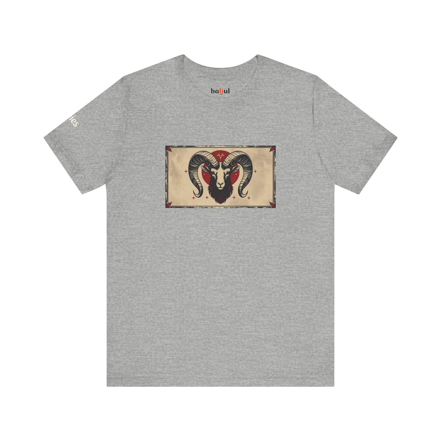 Aries - Gothic Zodiac T-Shirt. Zodiac in the Shadows