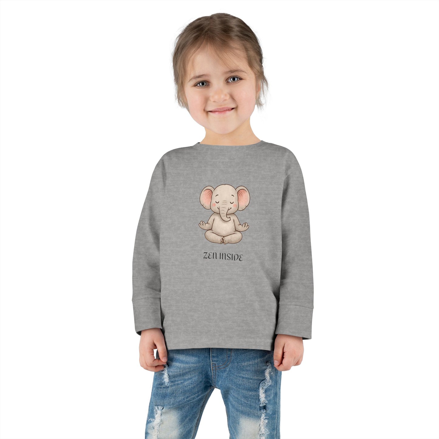 Zen Inside Long Sleeve Tee - ELEPHANT