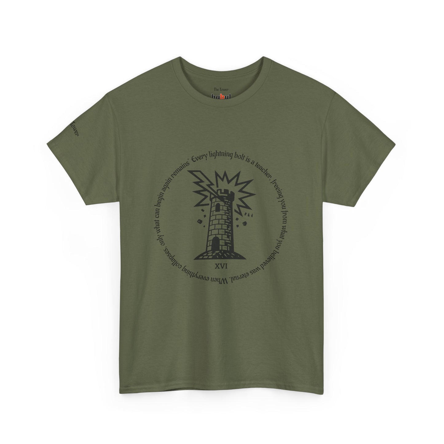 The Tower - ArcanaPop T-Shirt – Where Tarot Magic Meets Pop Art