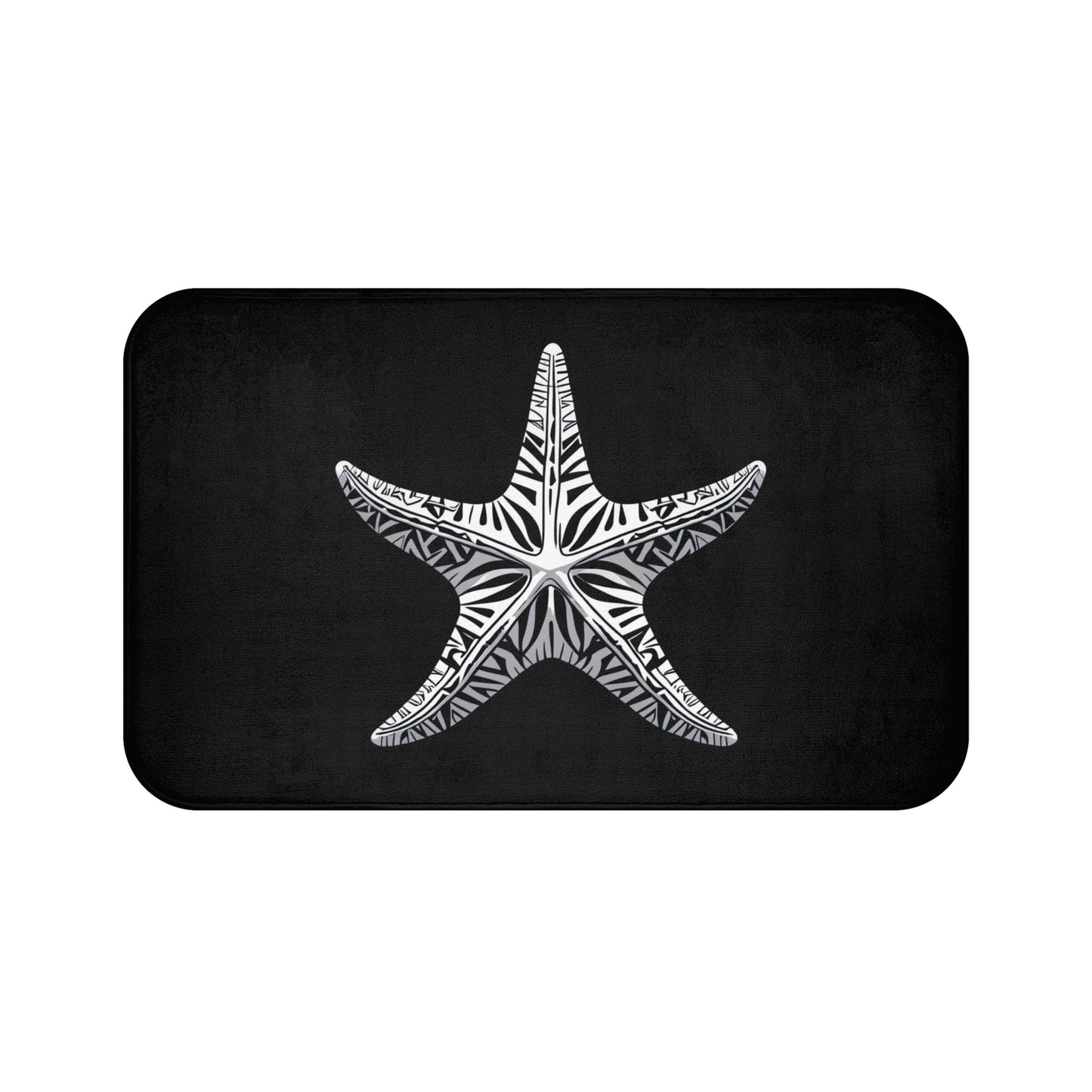 Tribal Bath Mat. Ocean Energy, Tribal Style