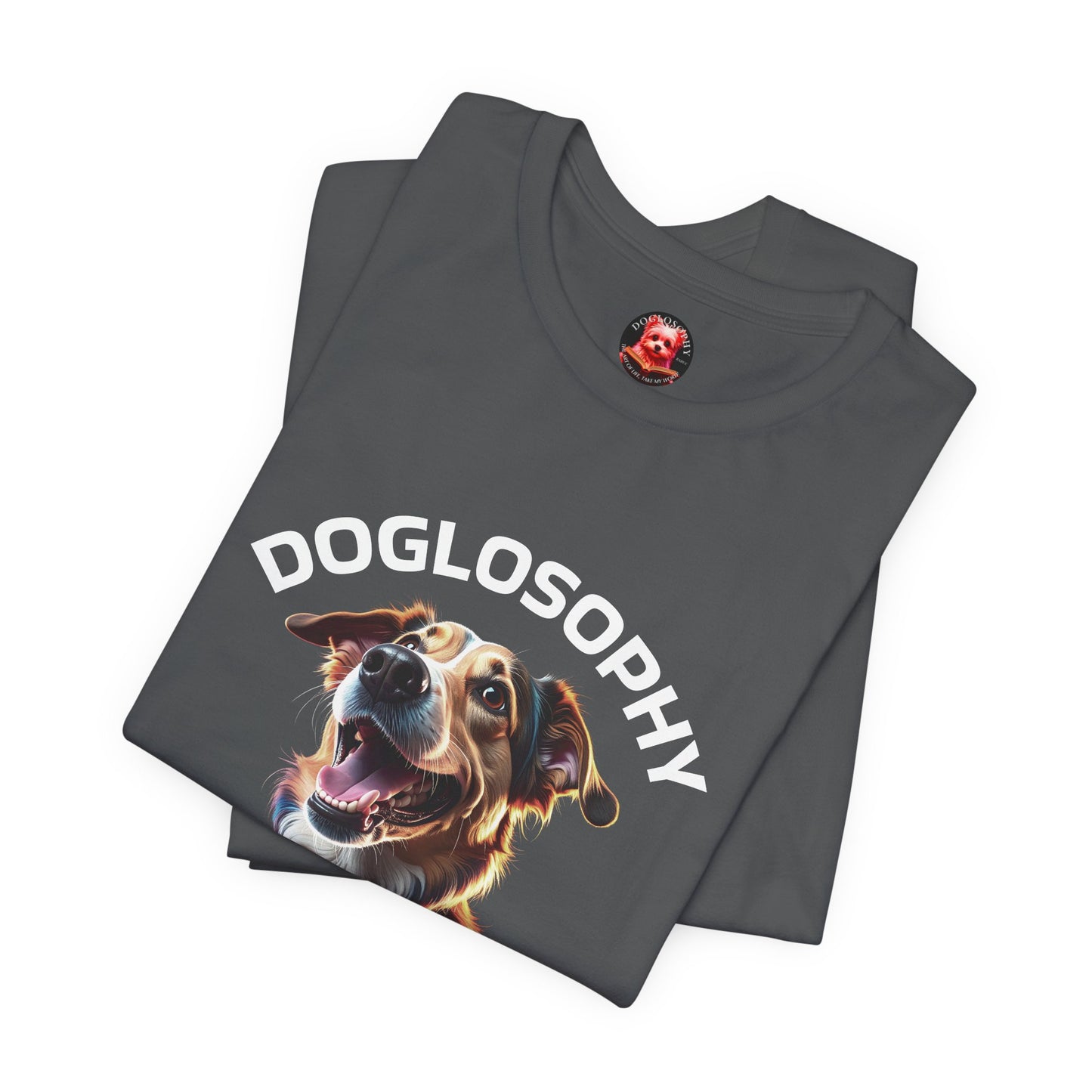 Doglosophy Unisex Jersey Short Sleeve Tee – "Dog Remind Us" Design