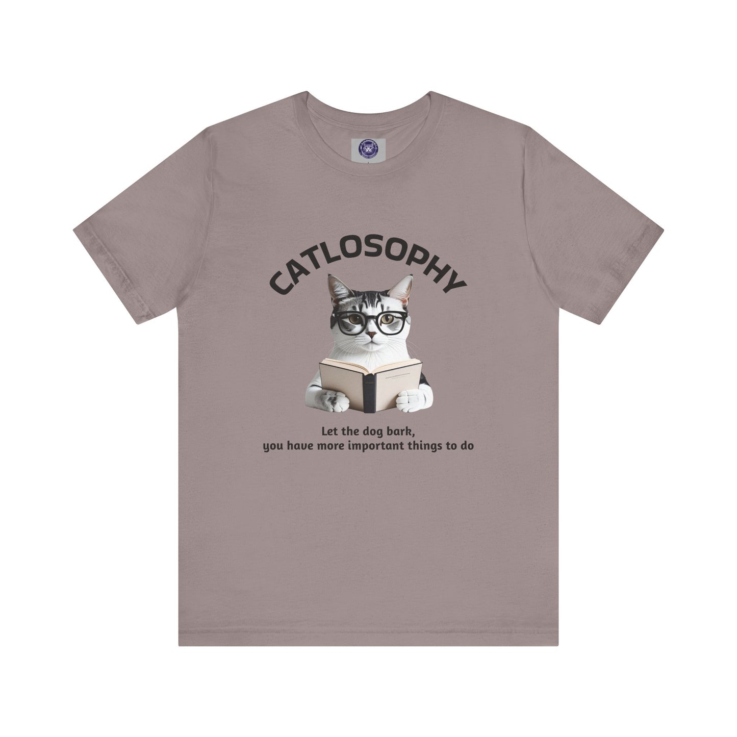 Catlosophy Unisex Jersey Short Sleeve Tee – "Let the dog bark" Design