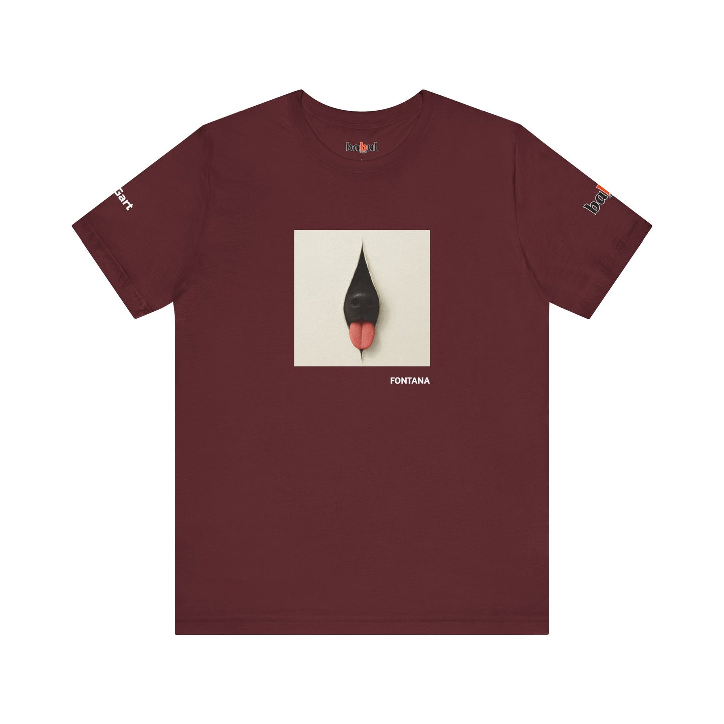 DOGART Unisex Jersey Dog T-Shirt - FONTANA - Iconic Painting Reimagined with Dogs