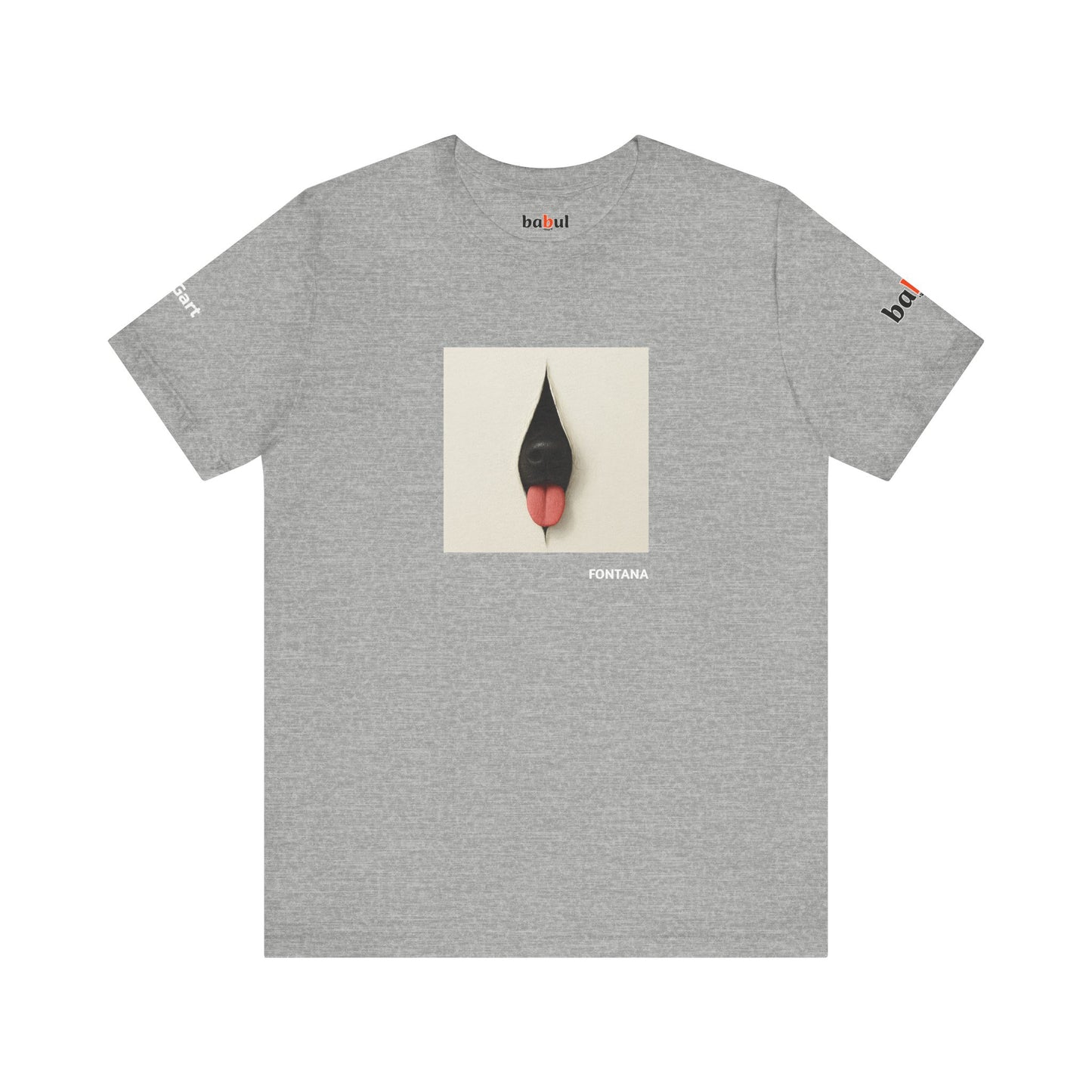 DOGART Unisex Jersey Dog T-Shirt - FONTANA - Iconic Painting Reimagined with Dogs