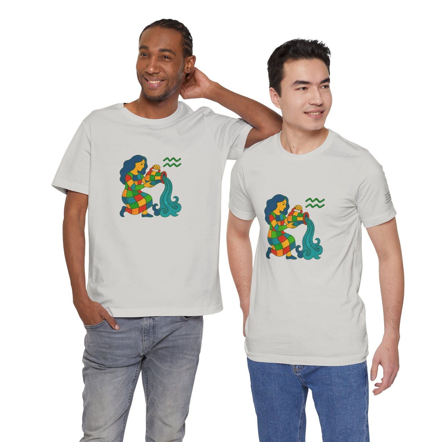 AQUARIUS - T-shirt, The Zodiac Signs According to Saint Phalle