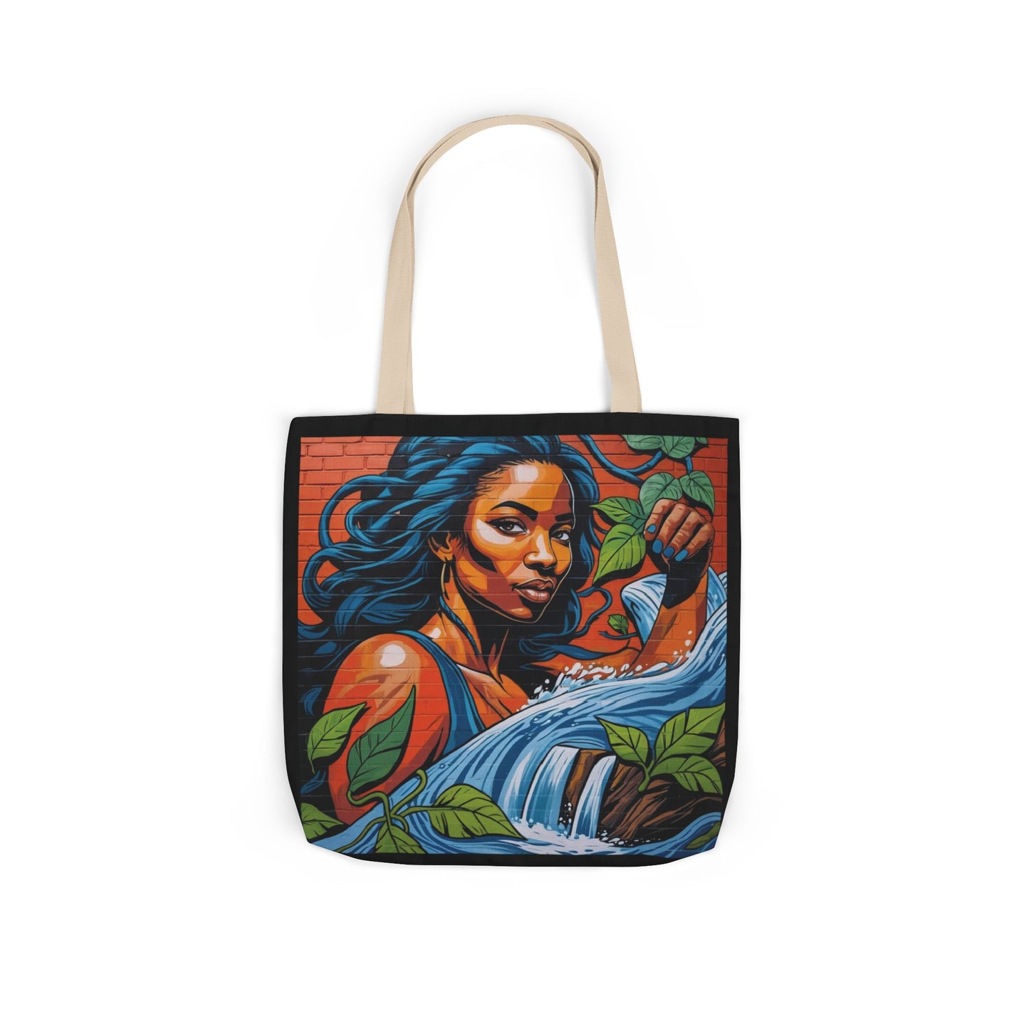 Artistic Surge - Eco-Friendly Canvas Tote Bag - WOMAN WITH WATER