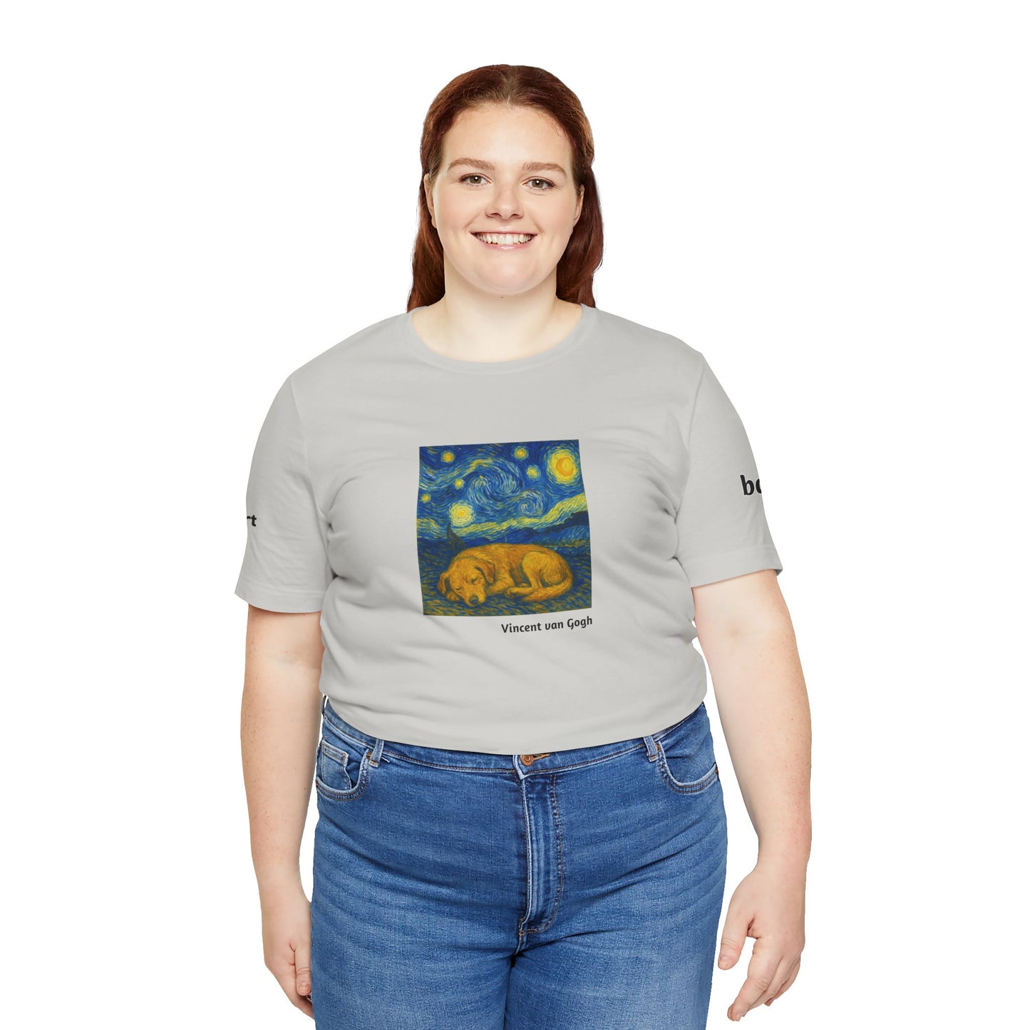 DOGART Unisex Jersey Dog T-Shirt - VAN GOGH - Iconic Painting Reimagined with Dogs