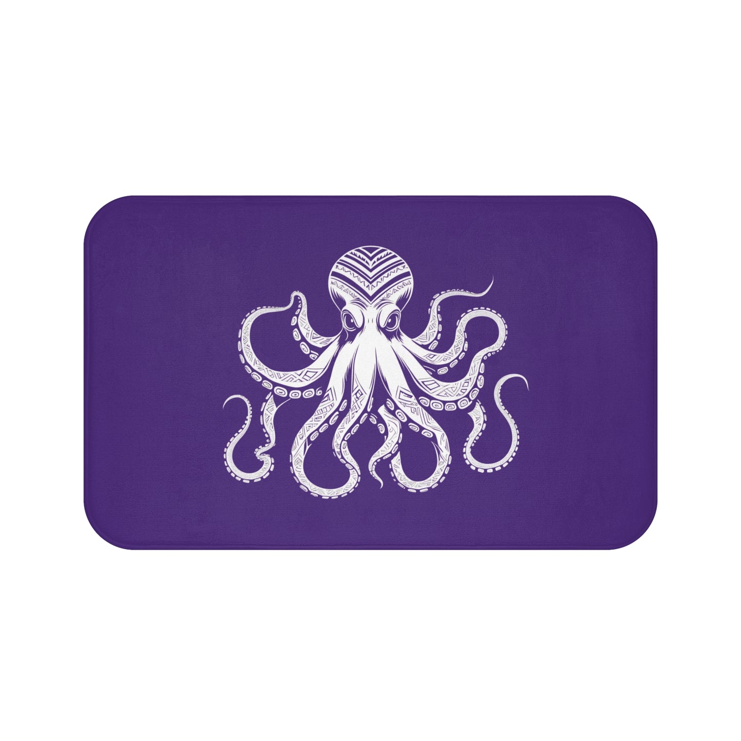 Tribal Bath Mat. Ocean Energy, Tribal Style