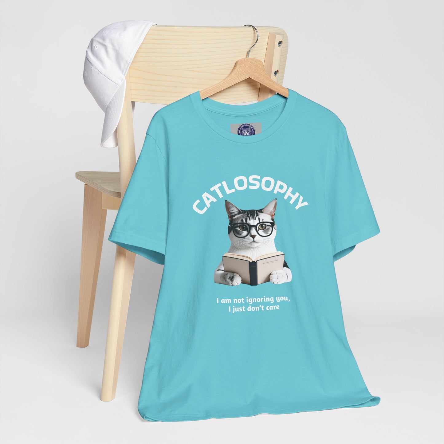 Catlosophy Unisex Jersey Short Sleeve Tee – "I am not ignoring you" Design