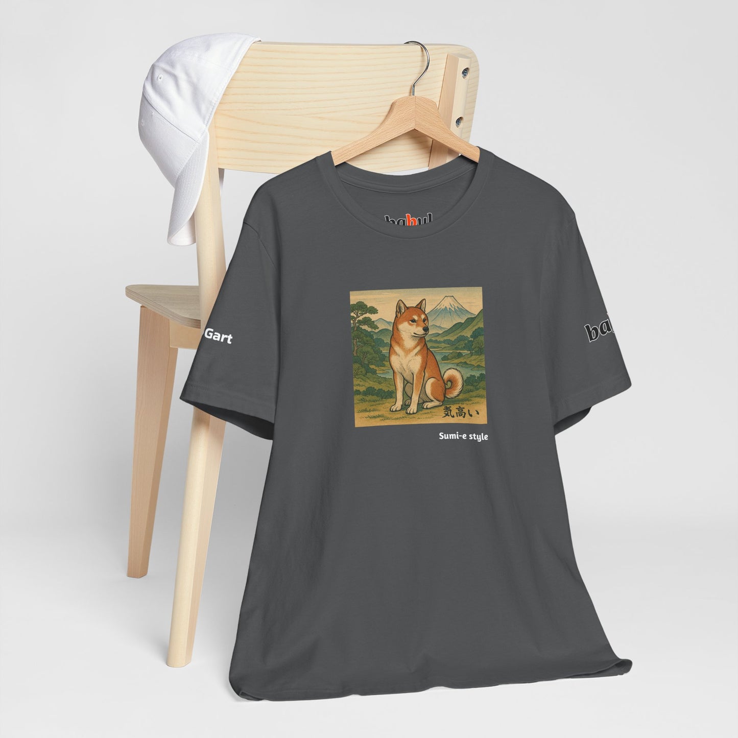DOGART Unisex Jersey DOG T-Shirt - SUMI-E STYLE - Iconic Painting Reimagined with Dogs