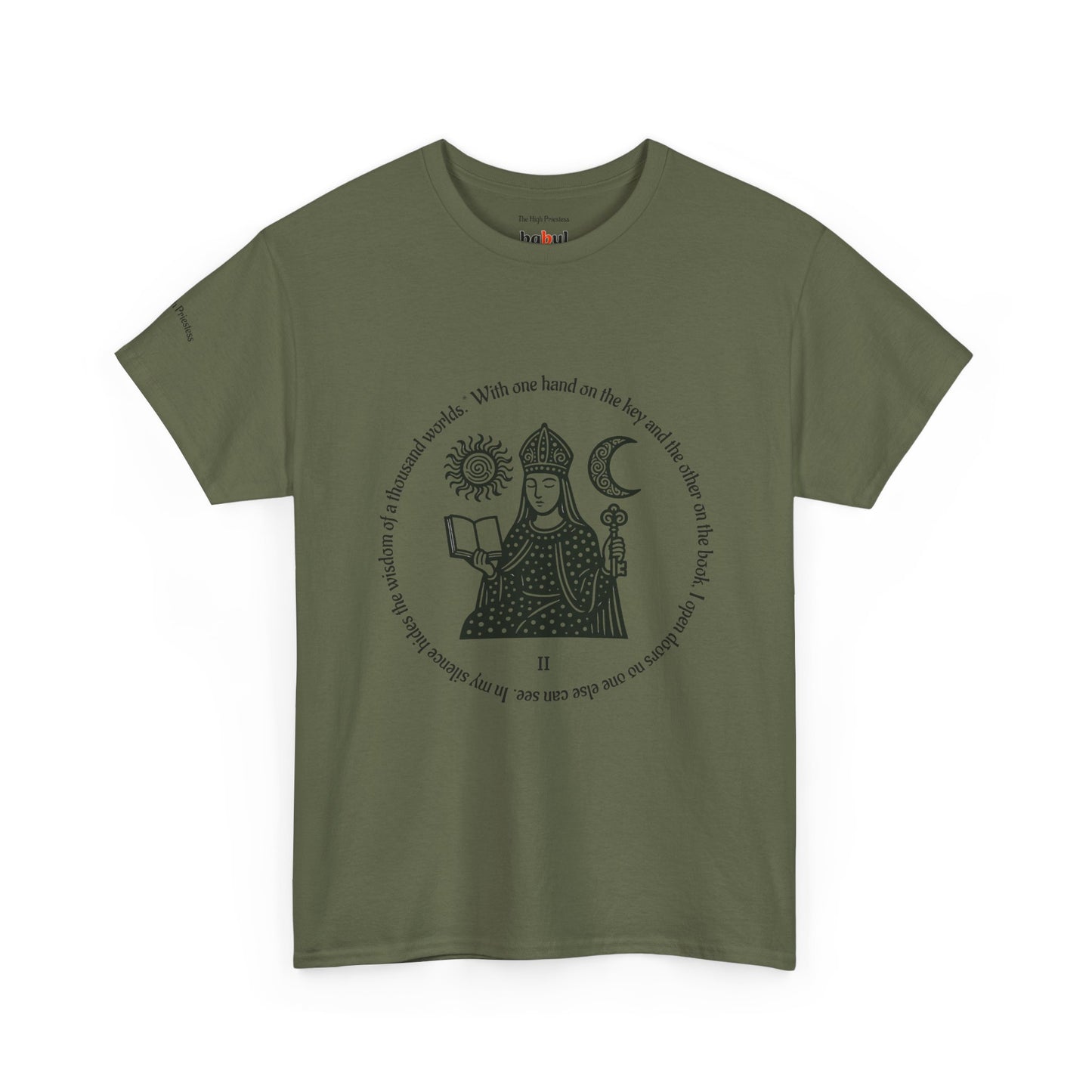 The High Priestess - ArcanaPop T-Shirt – Where Tarot Magic Meets Pop Art