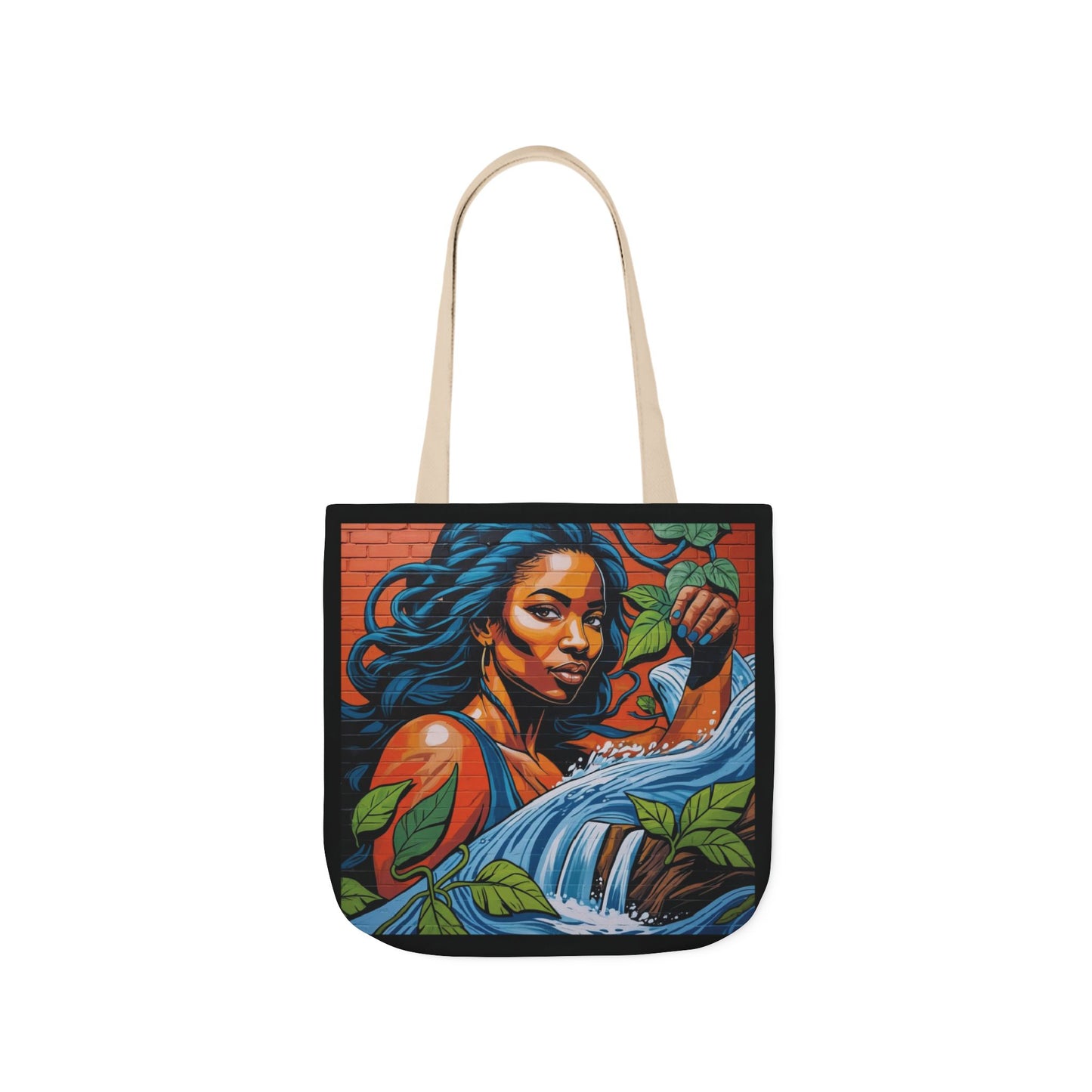 Artistic Surge - Eco-Friendly Canvas Tote Bag - WOMAN WITH WATER