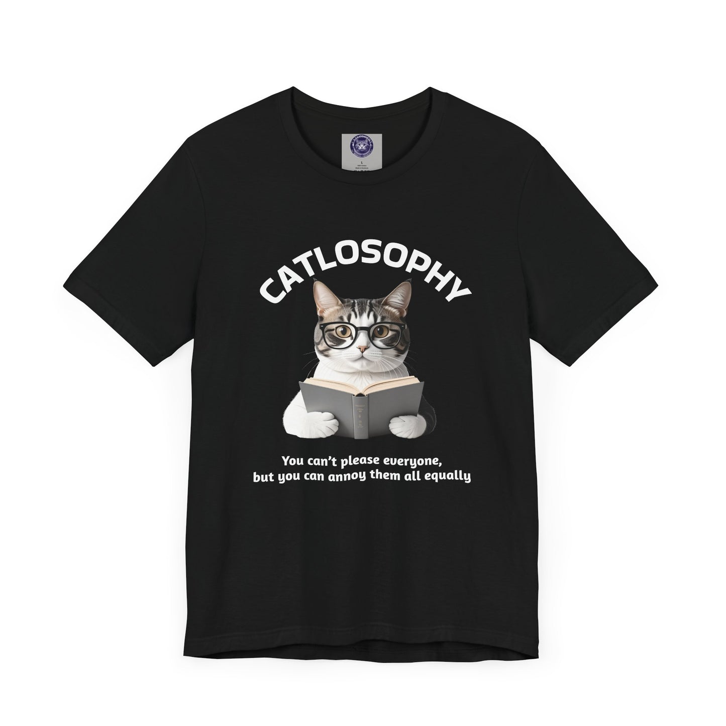 Catlosophy Unisex Jersey Maglietta a maniche corte – Design "Non puoi accontentare tutti"