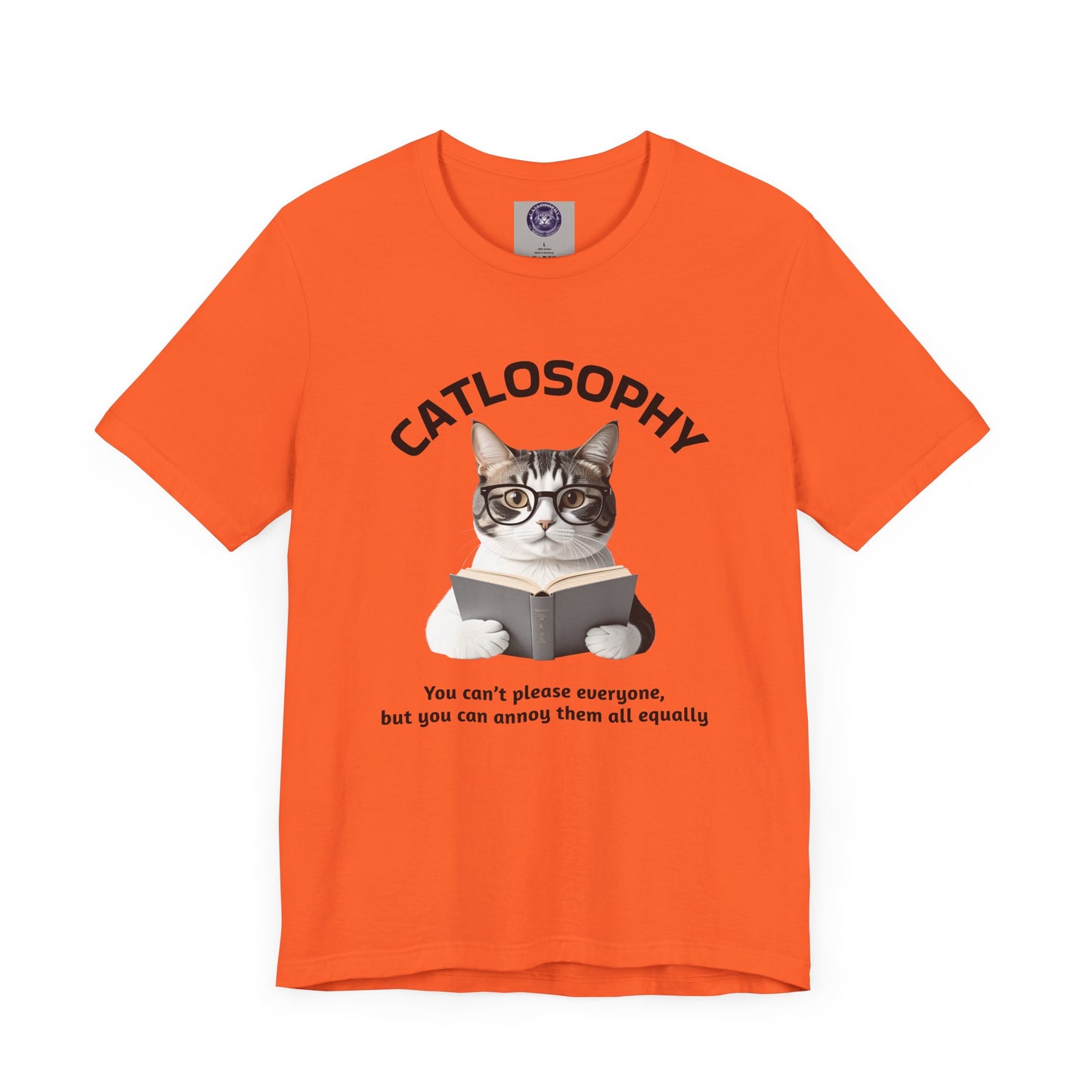 Catlosophy Unisex Jersey Maglietta a maniche corte – Design "Non puoi accontentare tutti"