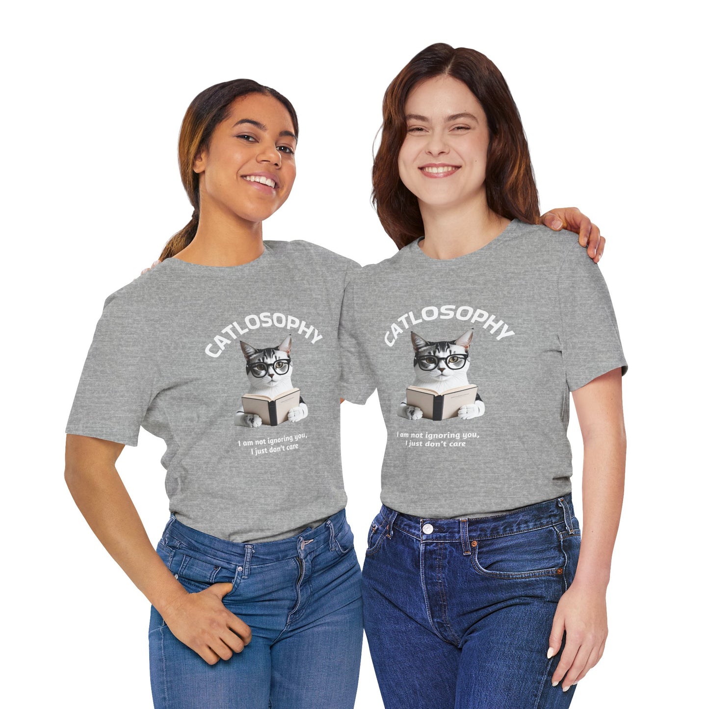 Catlosophy Unisex Jersey Short Sleeve Tee – "I am not ignoring you" Design