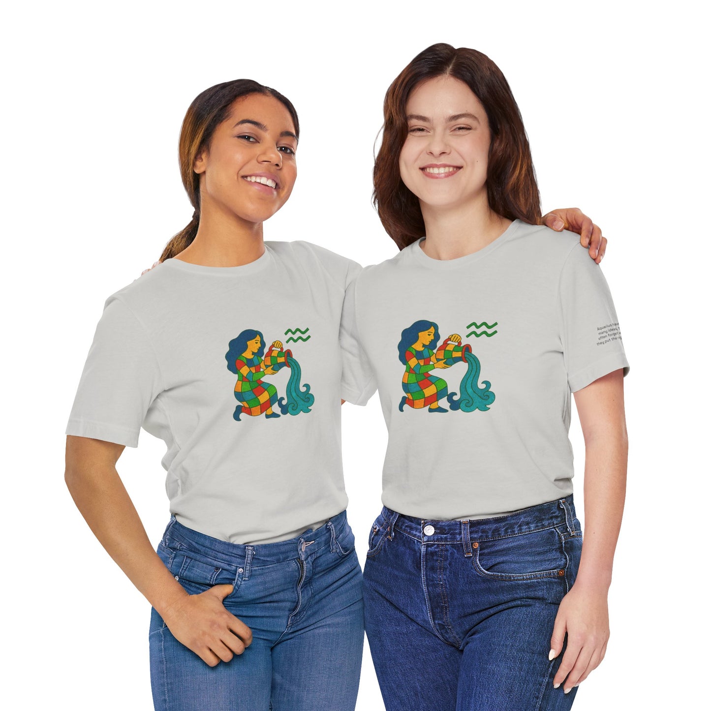 AQUARIUS - T-shirt, The Zodiac Signs According to Saint Phalle