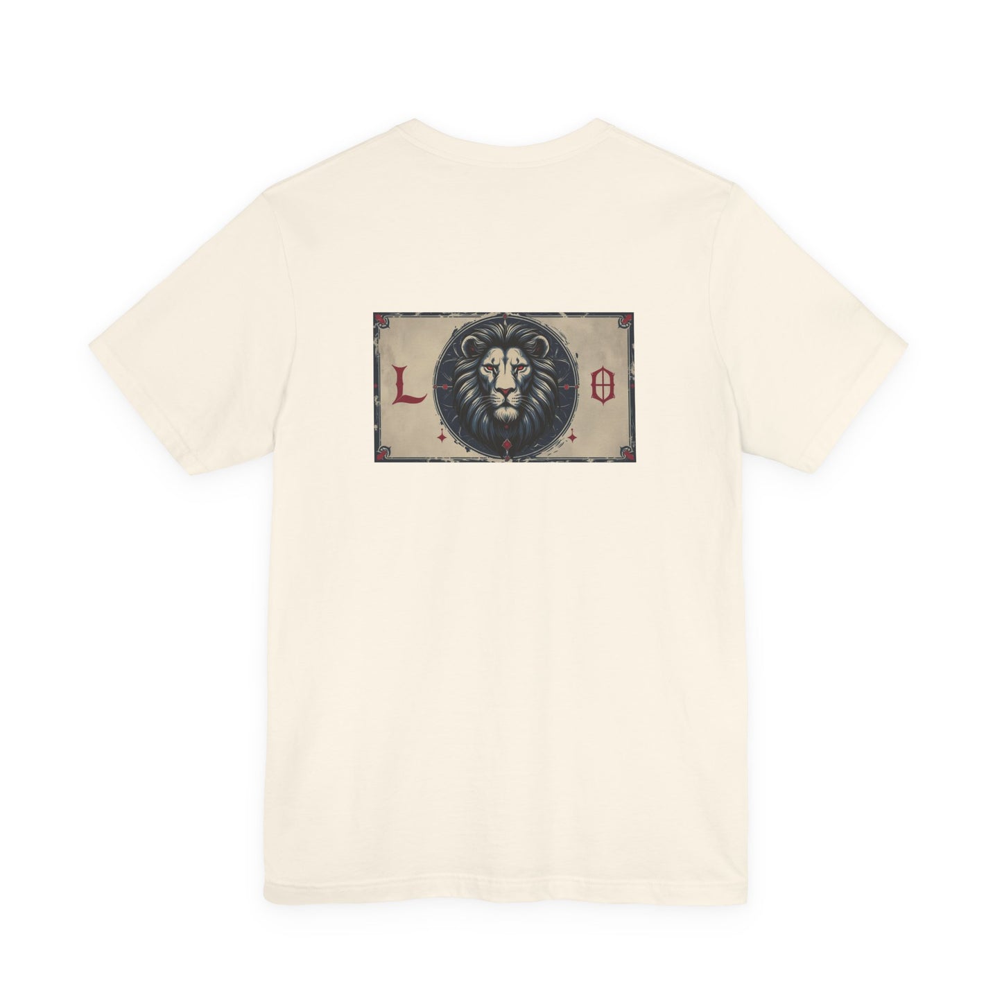 Leo - Gothic Zodiac T-Shirt. Blue graphic on the back. Zodiac in the Shadows