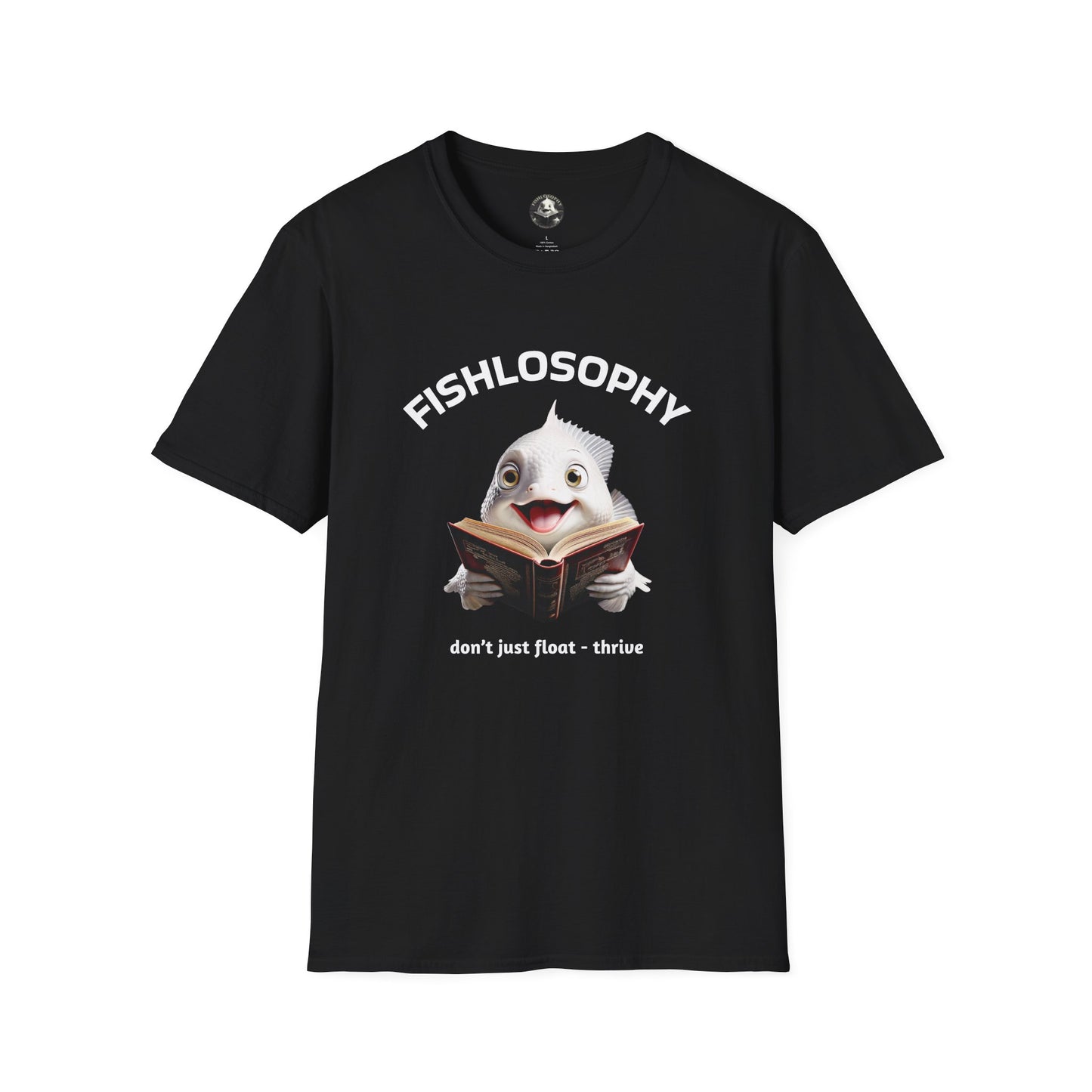Fishlosophy Unisex T-Shirt - Ocean Vibes and Life's Questions Design - PEARLS OF WISDOM FROM THE FISH WORLD