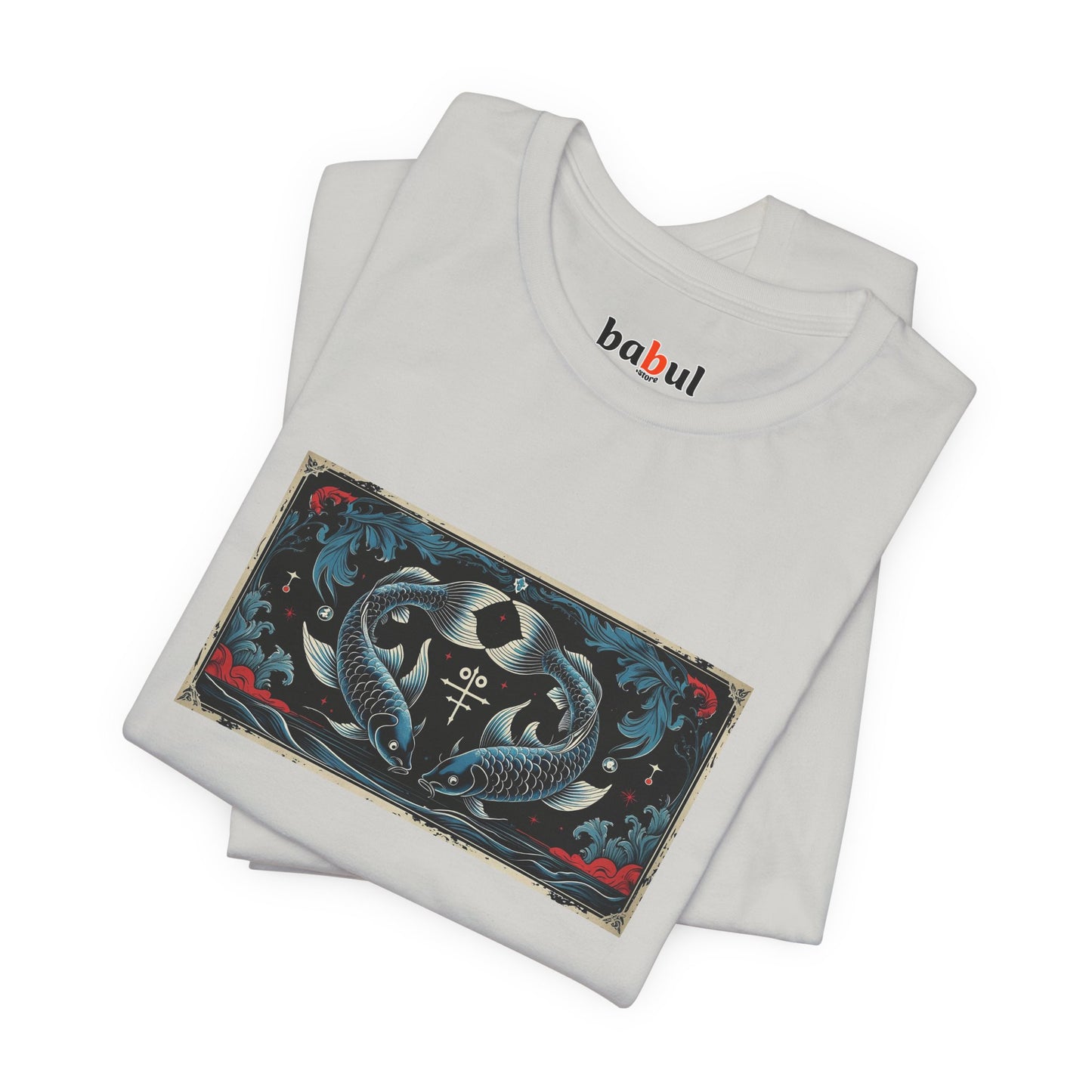 Pisces - Gothic Zodiac T-Shirt. Zodiac in the Shadows