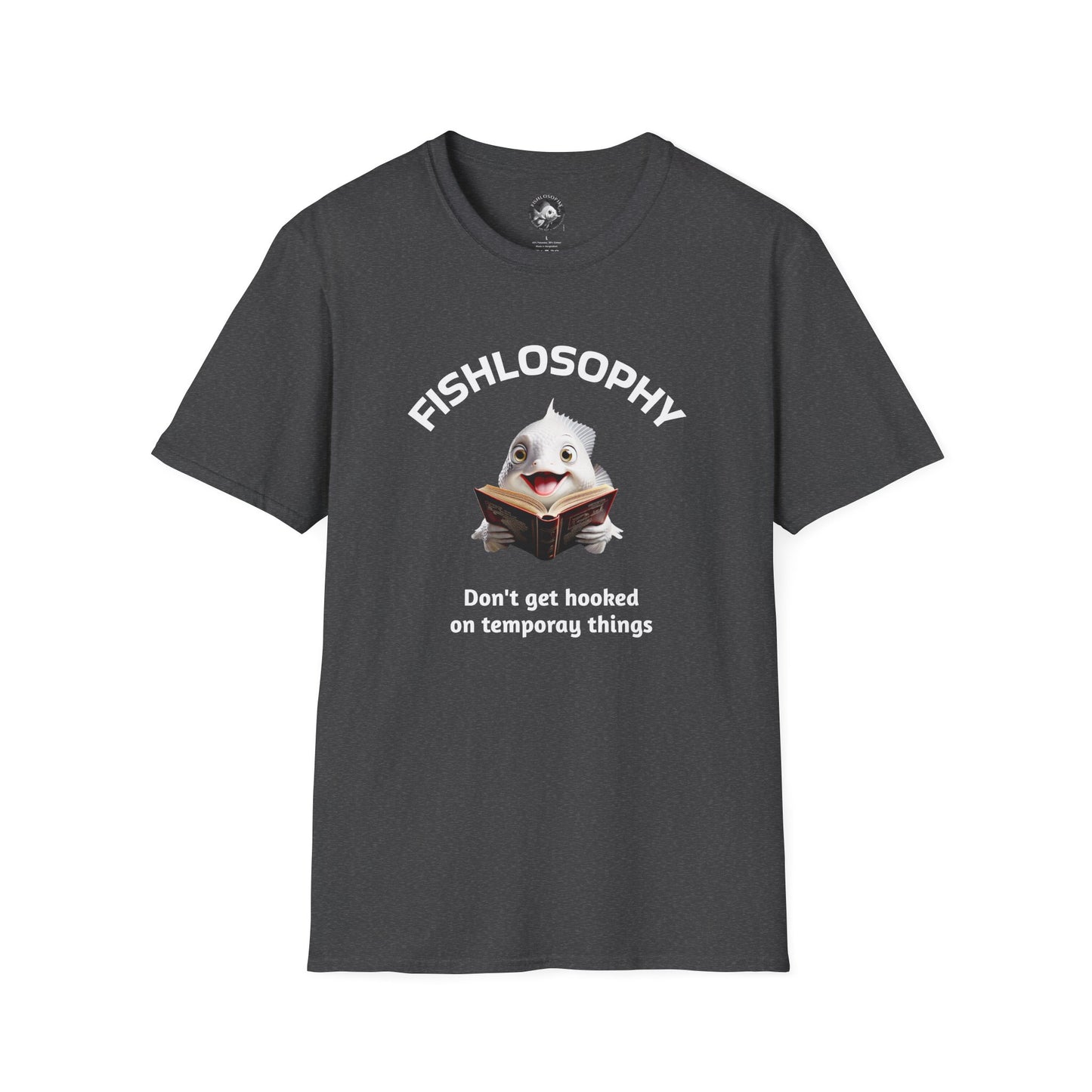Fishlosophy Unisex T-Shirt - Ocean Vibes and Life's Questions Design - PEARLS OF WISDOM FROM THE FISH WORLD