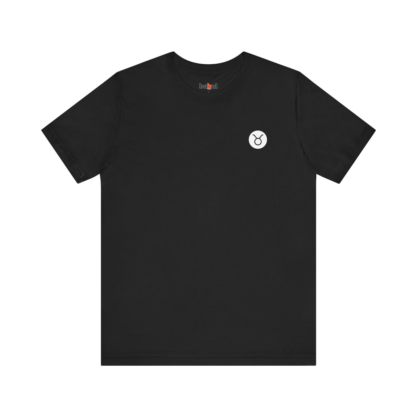 Taurus - Gothic Zodiac, Red Graphic on the back T-Shirt. Zodiac in the Shadows