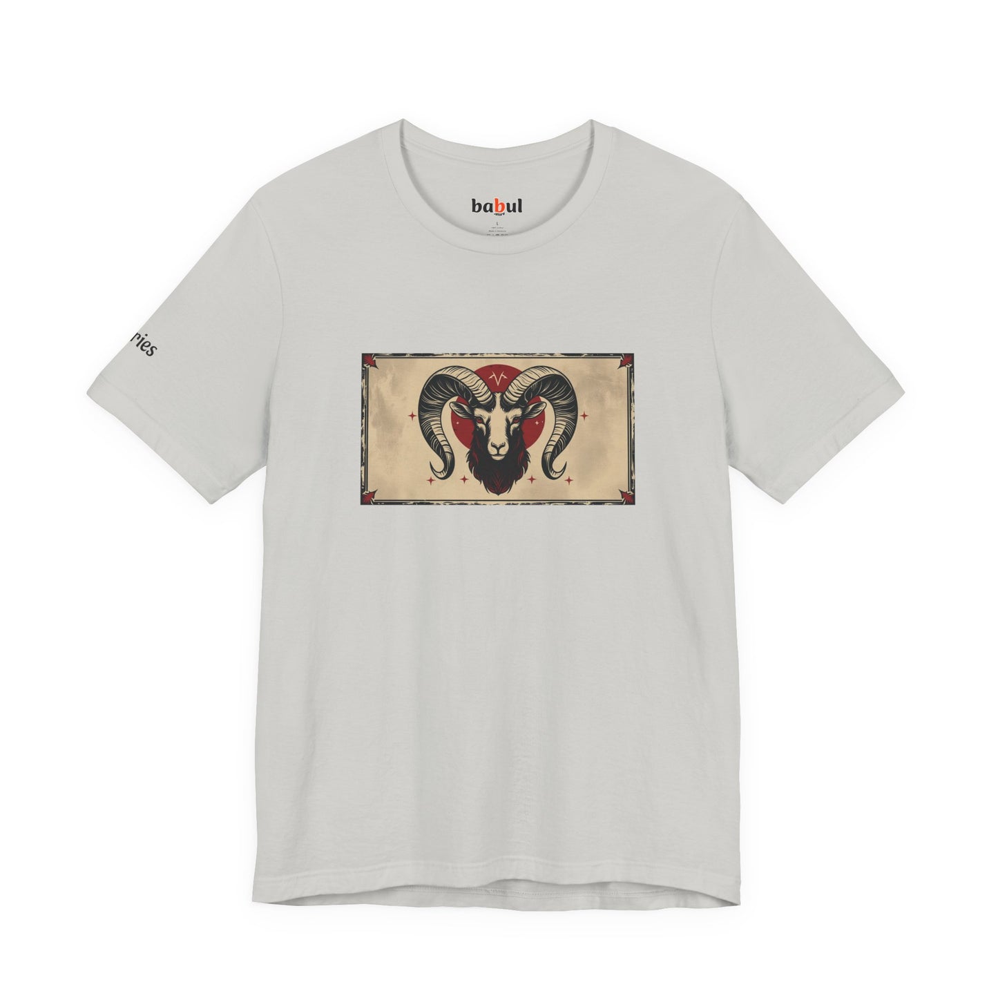 Aries - Gothic Zodiac T-Shirt. Zodiac in the Shadows