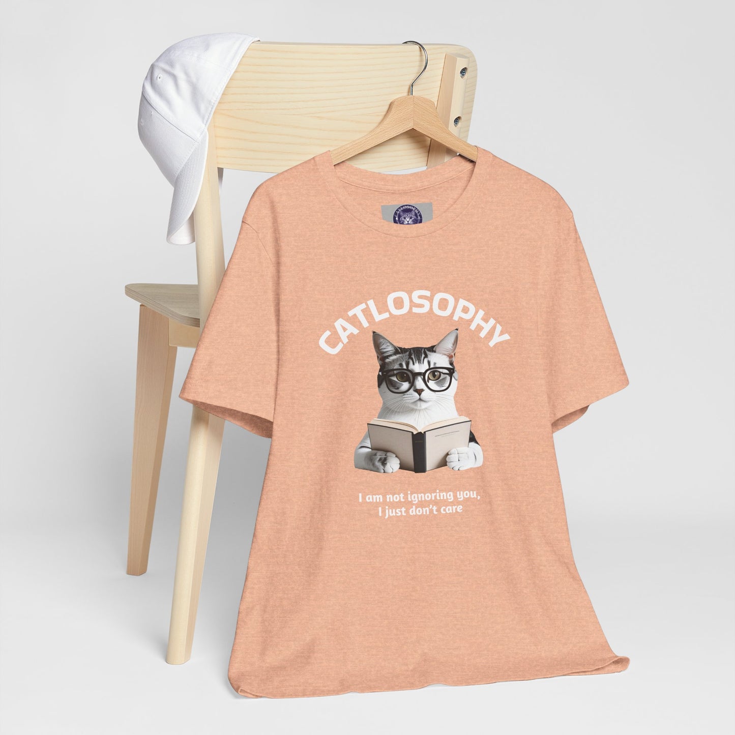 Catlosophy Unisex Jersey Short Sleeve Tee – "I am not ignoring you" Design