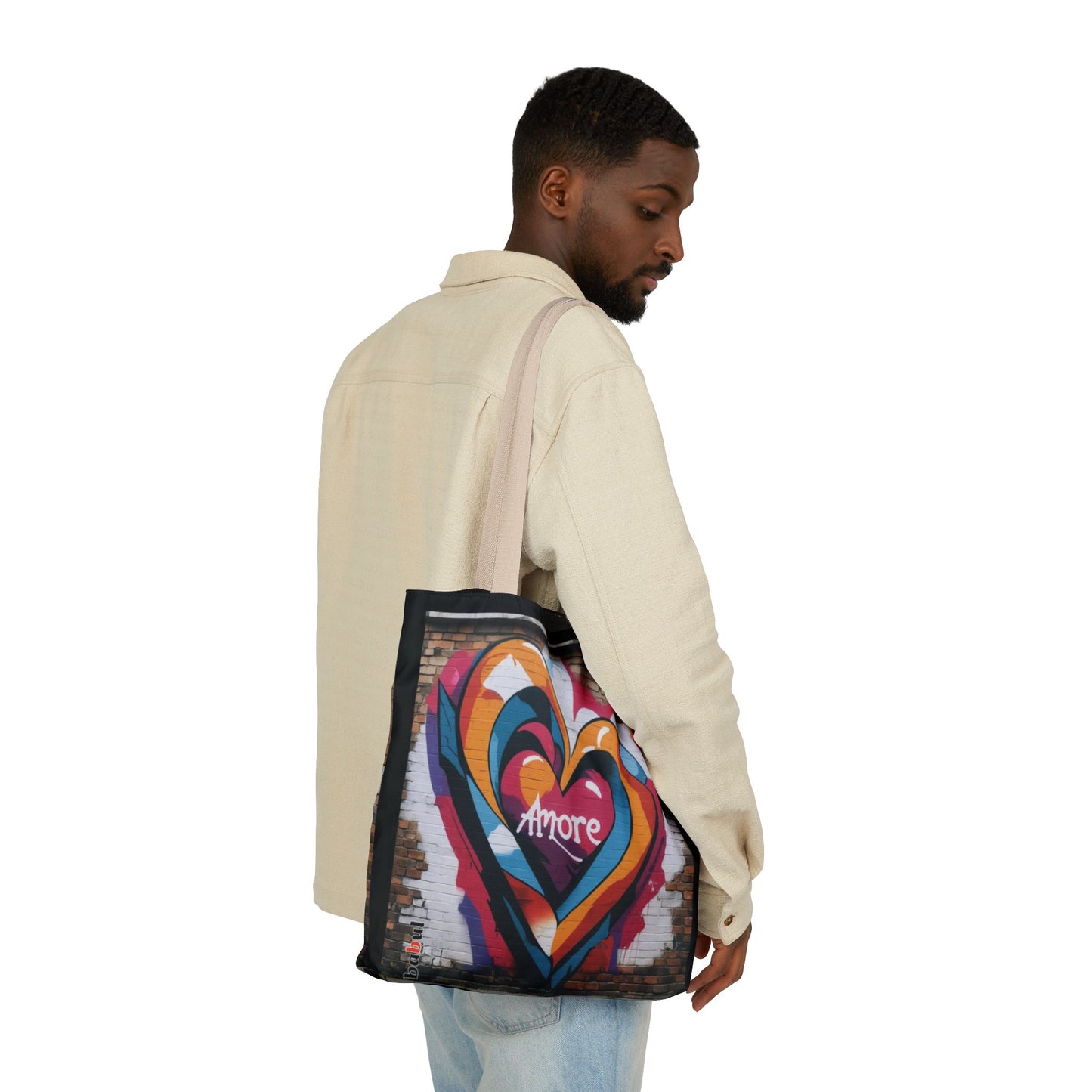Artistic Surge - Eco-Friendly Canvas Tote Bag - HEART