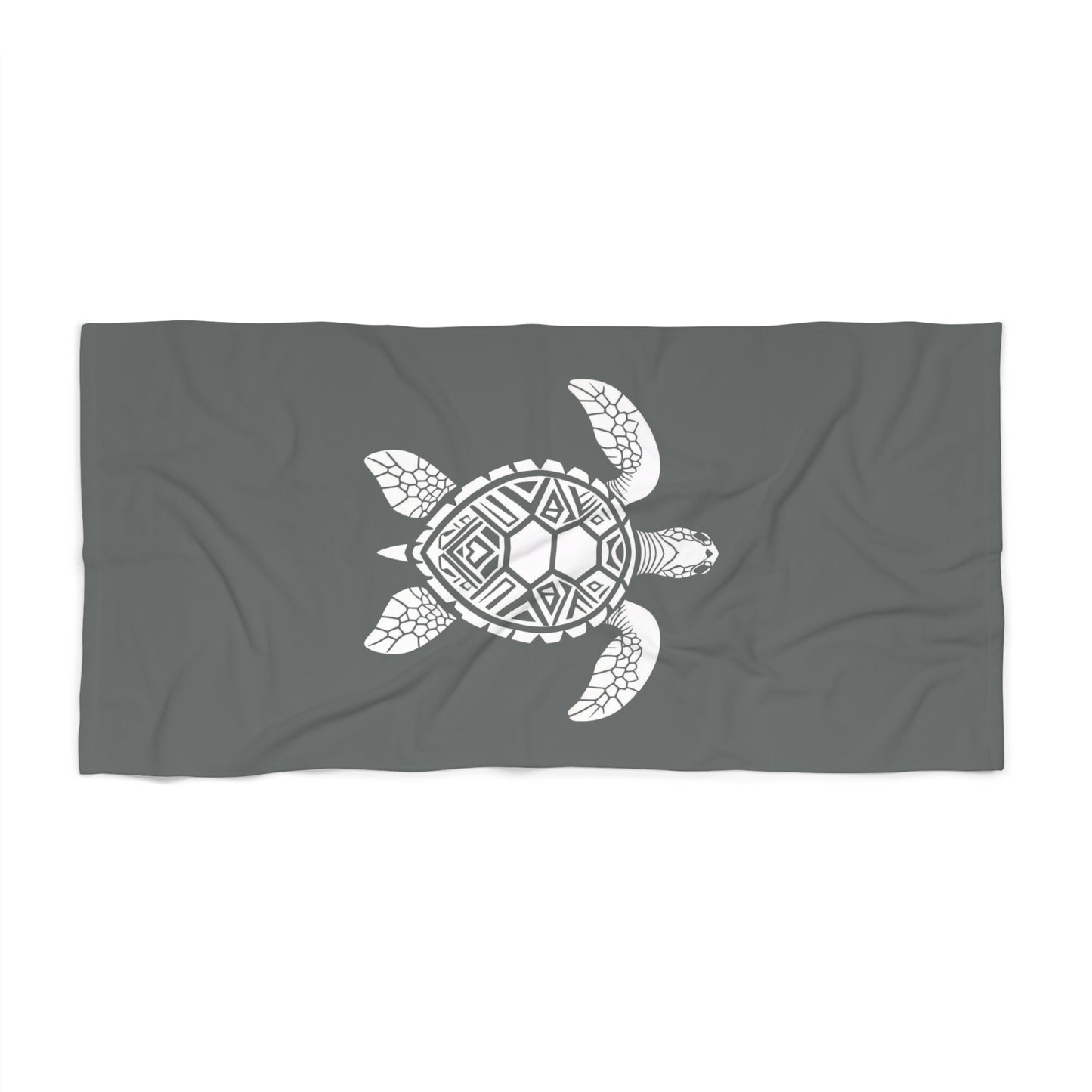 Tribal Waves Beach Towel - SEA TURTLE
