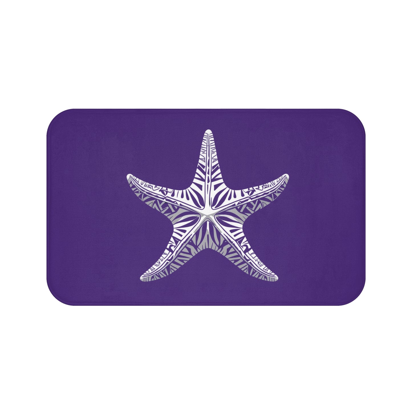 Tribal Bath Mat. Ocean Energy, Tribal Style