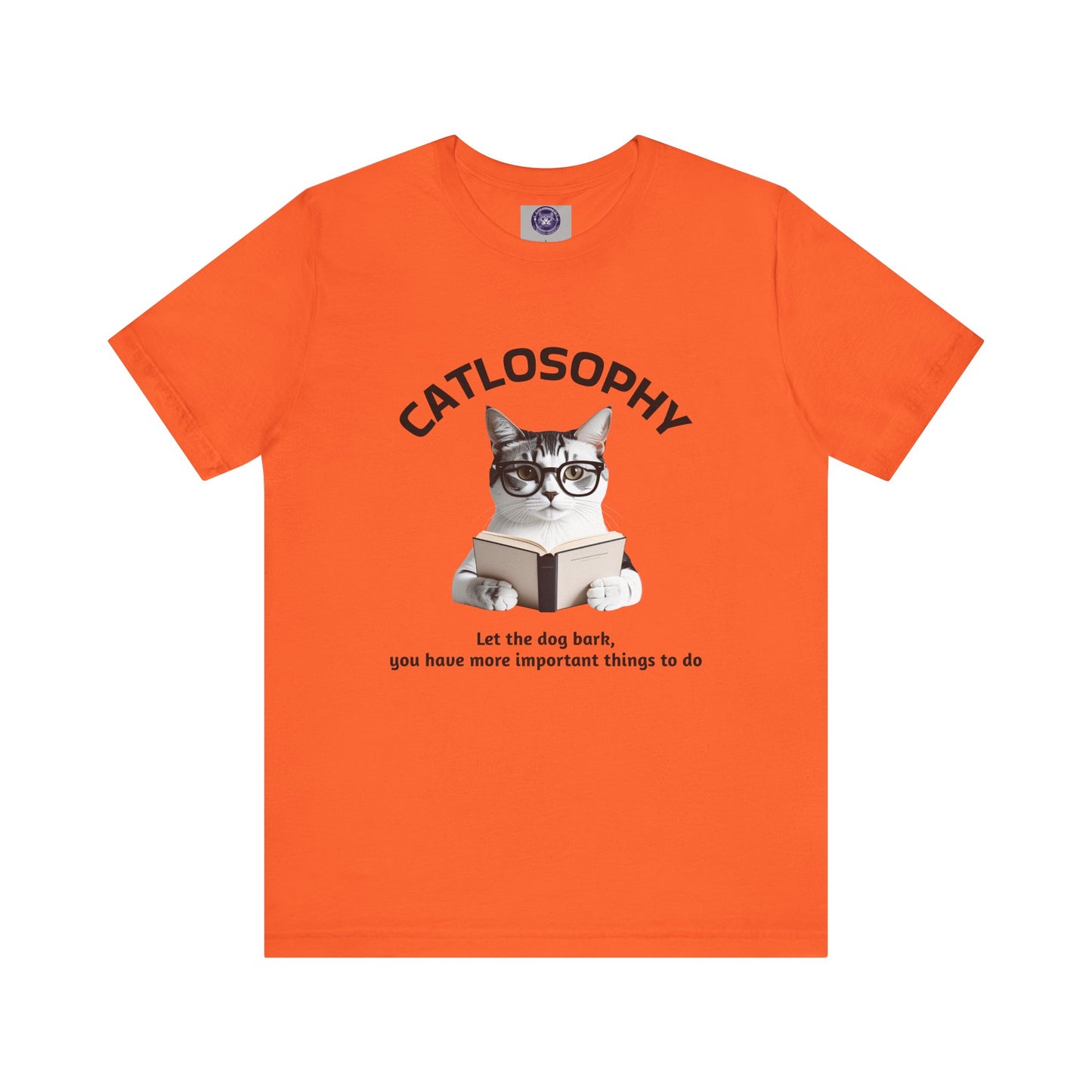 Catlosophy Unisex Jersey Short Sleeve Tee – "Let the dog bark" Design
