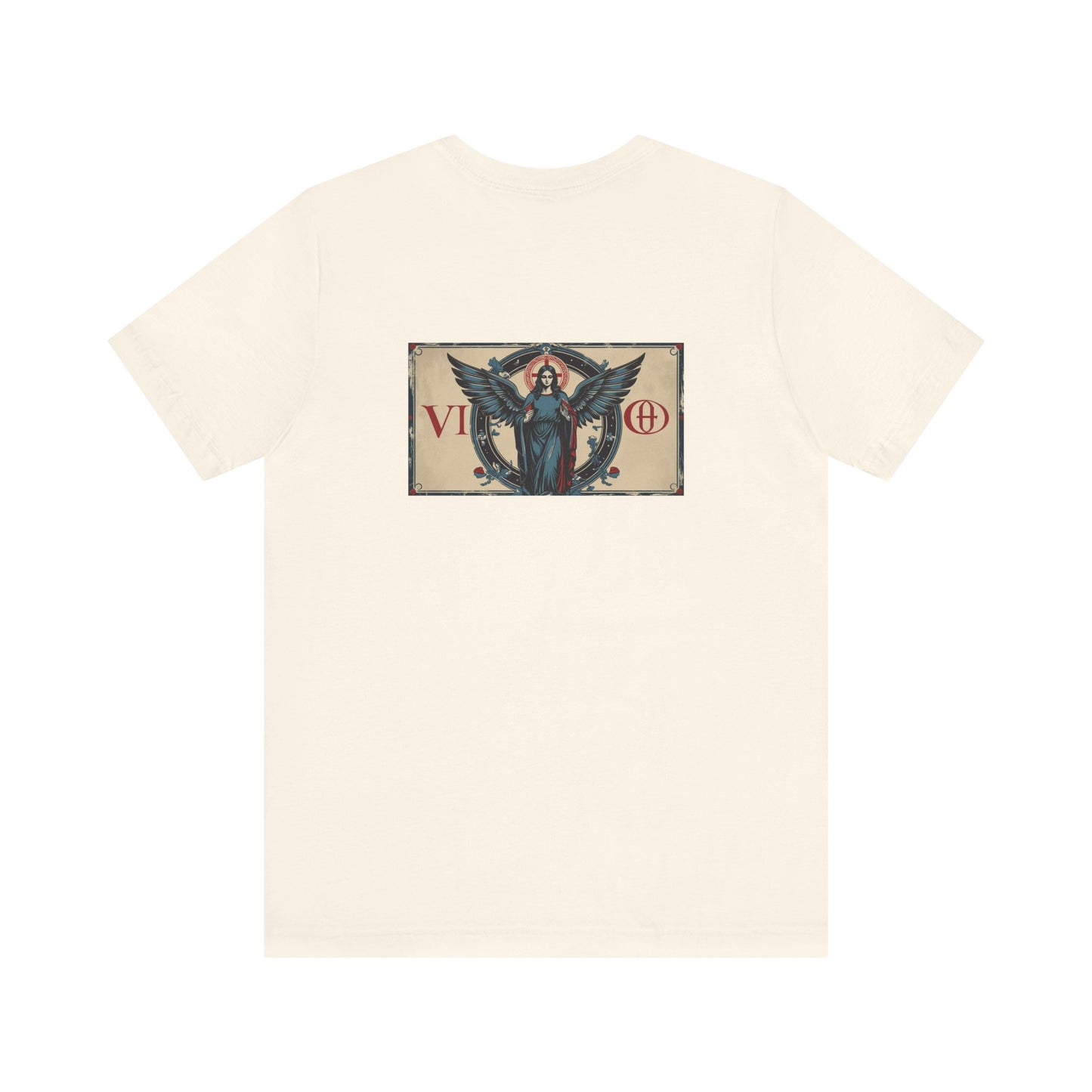 Virgo - Gothic Zodiac T-Shirt. Blue graphic on the back. Zodiac in the Shadows