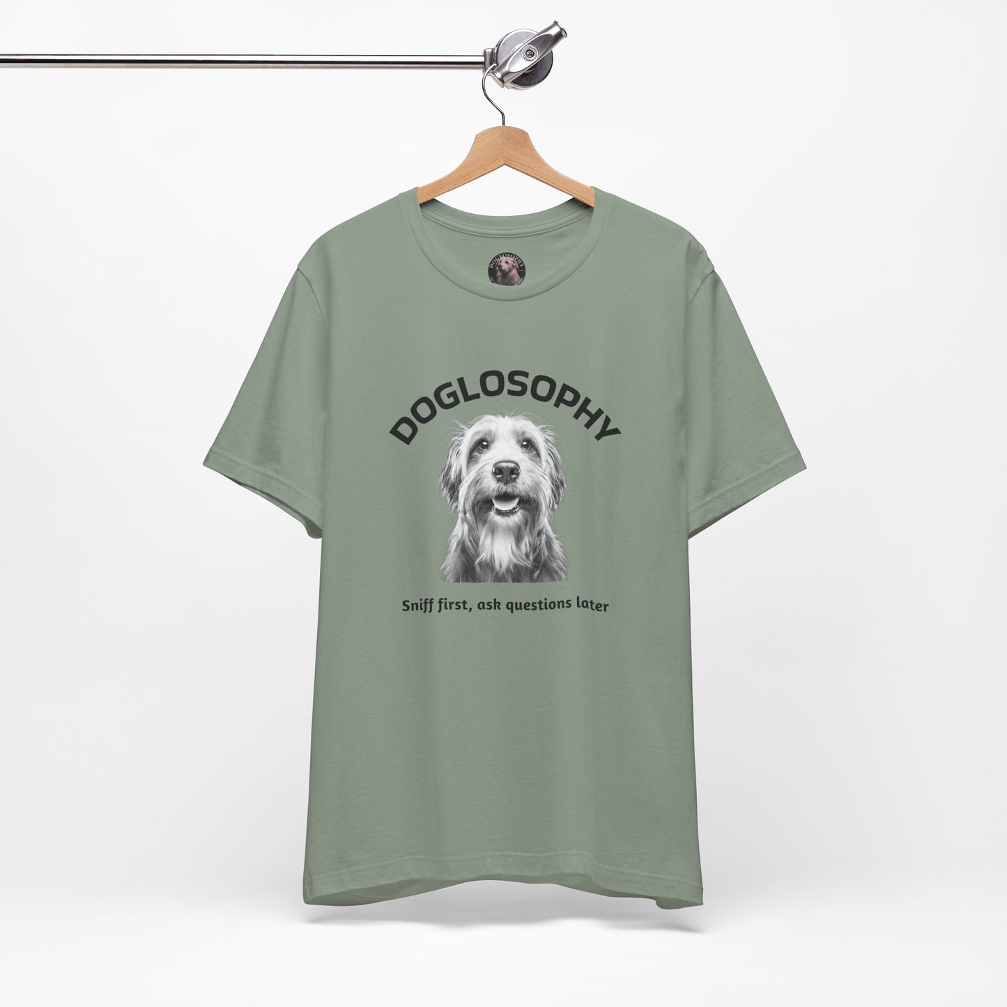 Doglosophy Unisex Jersey Short Sleeve Tee – "Sniff first, ask questions later" Design