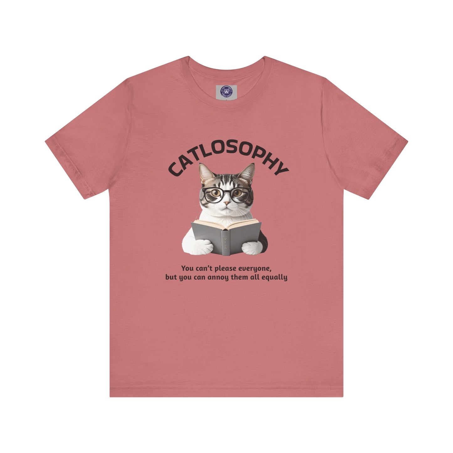 Catlosophy Unisex Jersey Maglietta a maniche corte – Design "Non puoi accontentare tutti"