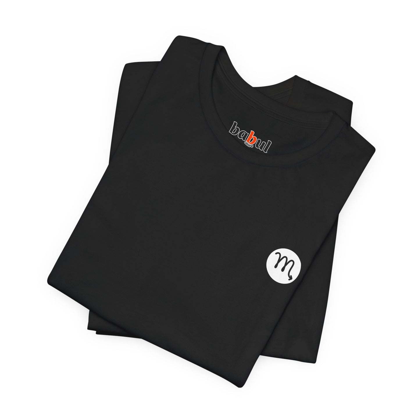 Scorpio - Gothic Zodiac T-Shirt. Blue graphic on the back. Zodiac in the Shadows